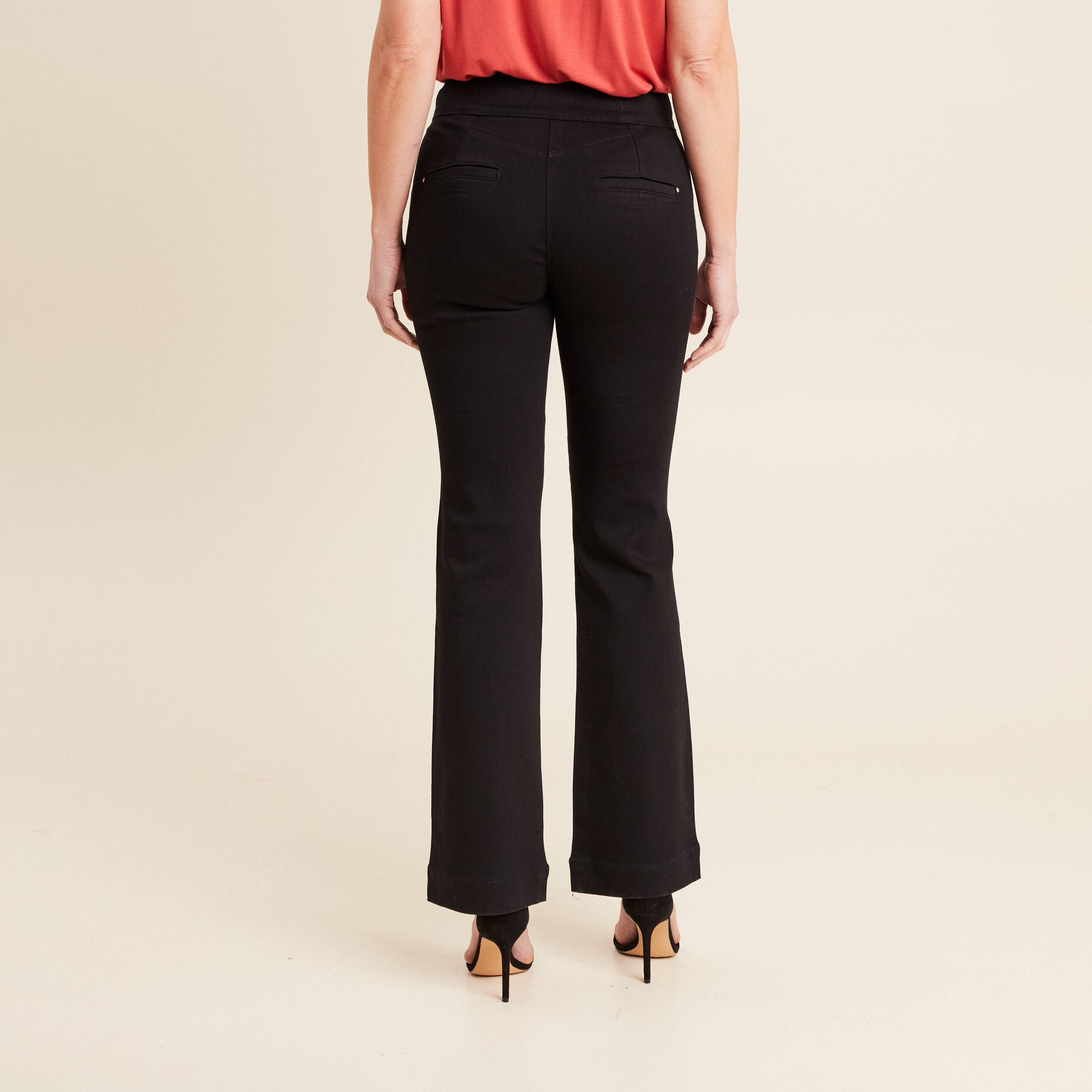 pantalon bootcut a pont noir femme Pantalon bootcut à pont noir femme