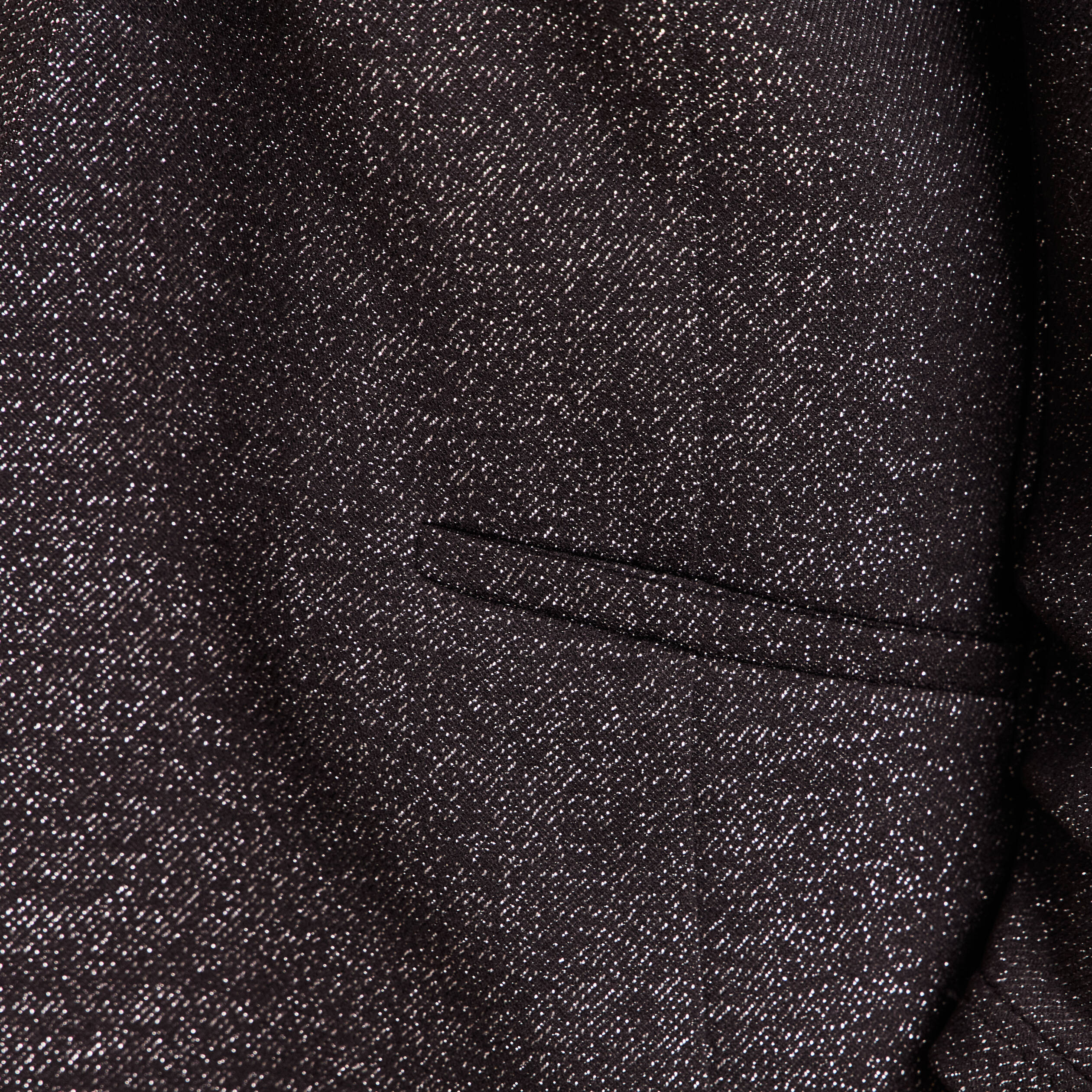 Veste cintr&eacute;e col ch&acirc;le manches 3/4 noir femme