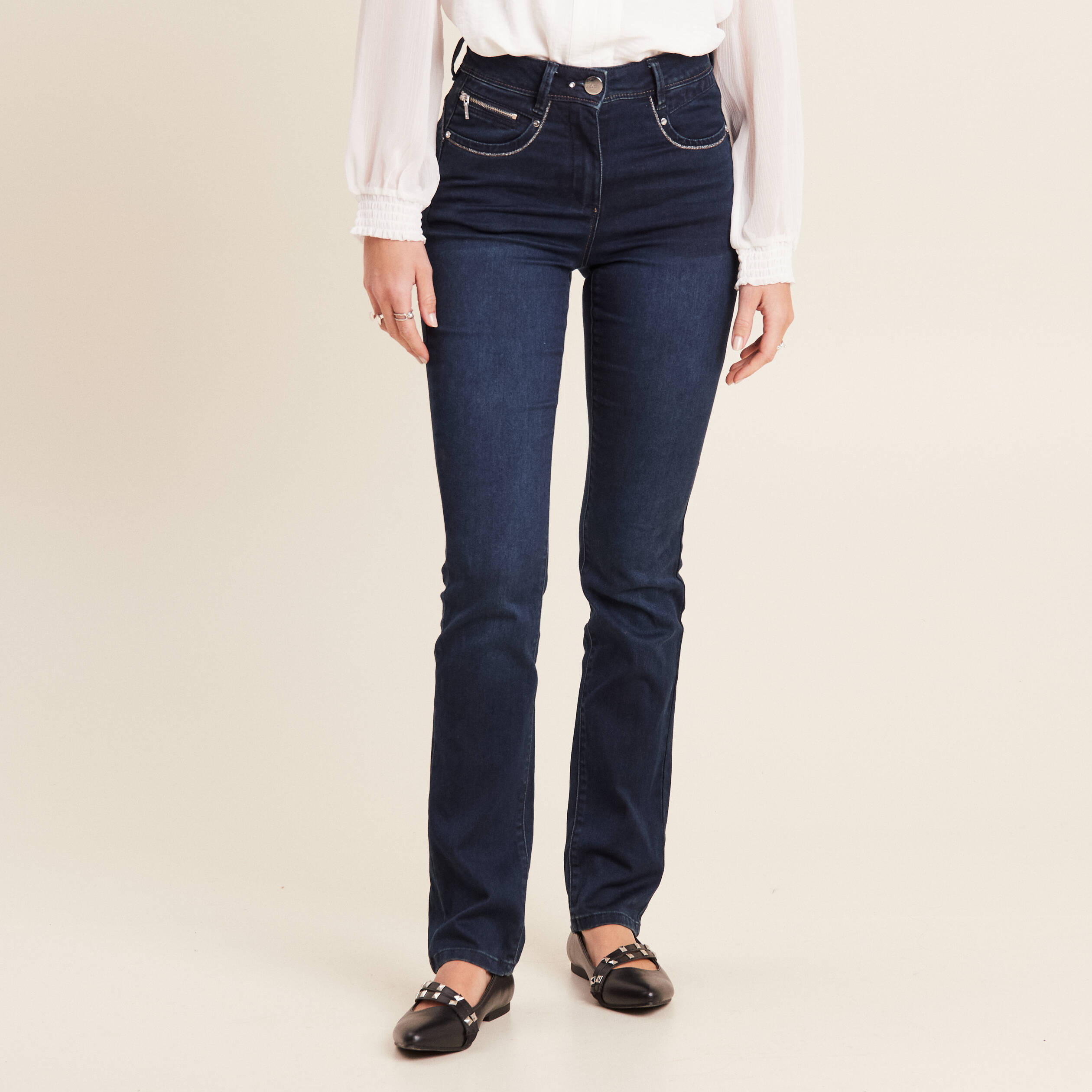 jean droit denim brut femme Jean droit denim brut femme