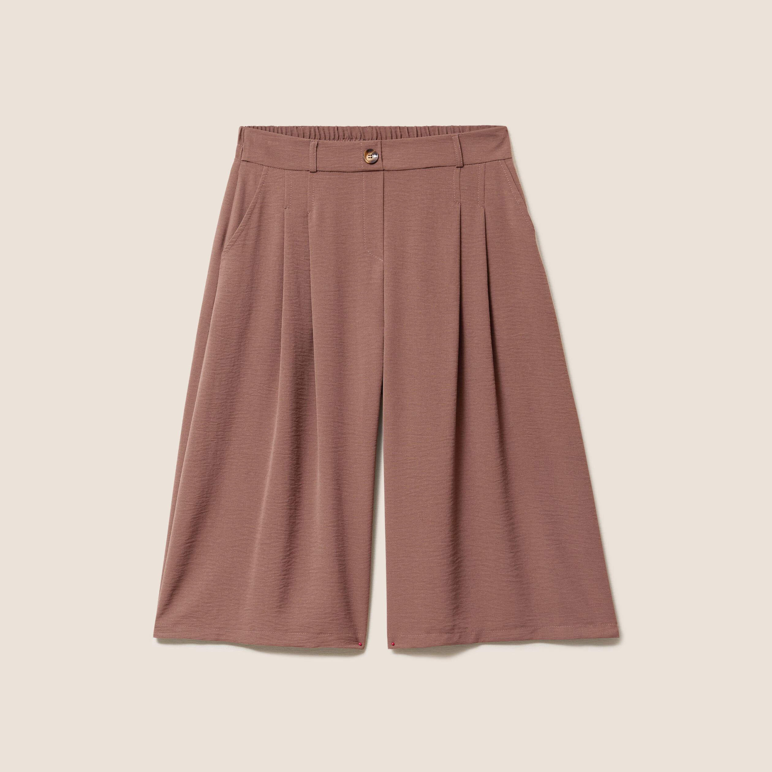 Jupe culotte marron femme