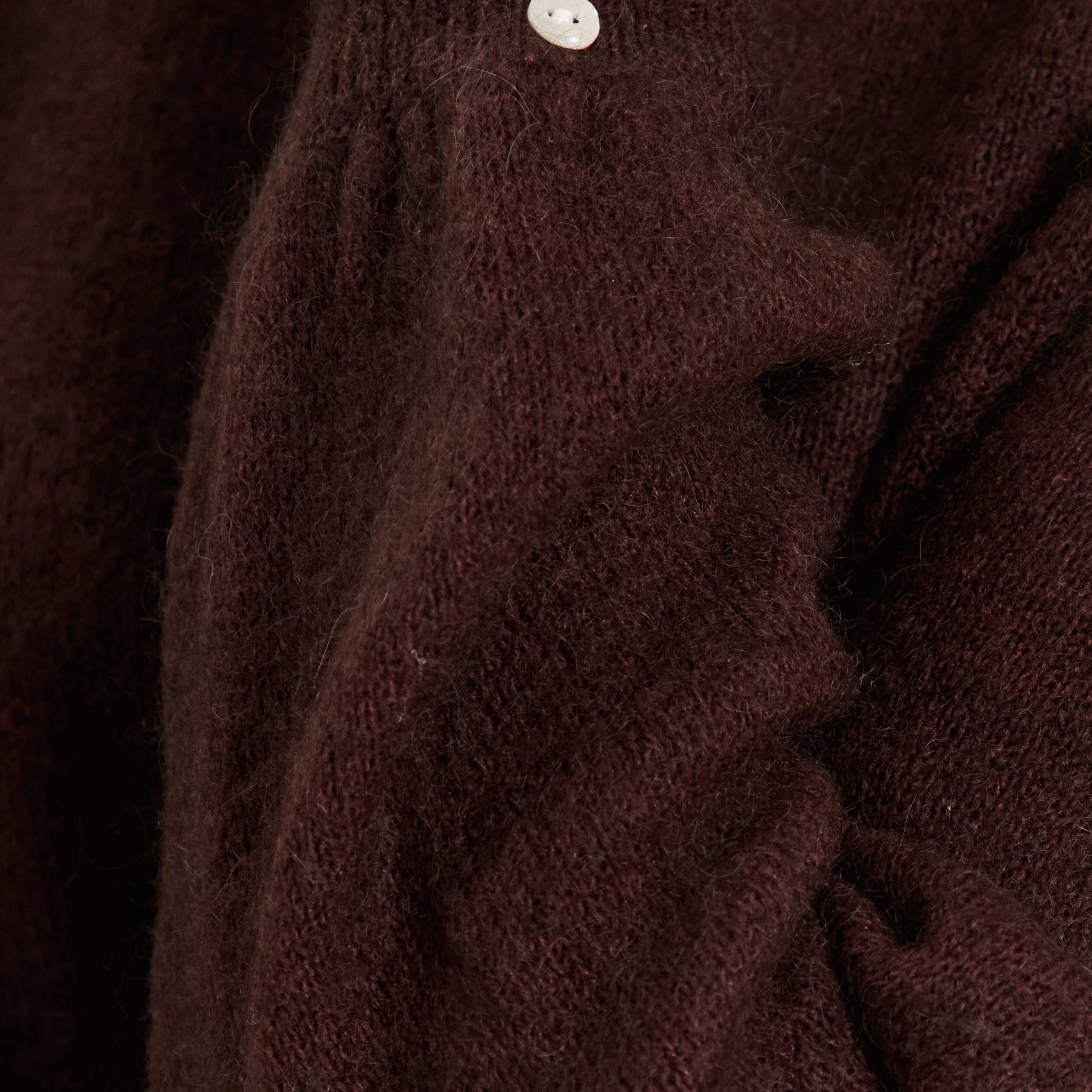 Pull Femme Imprimé Batik - Col Rond, Manches Longues, Couleur Marron Foncé - Tissu Mélangé Doux Et élastique