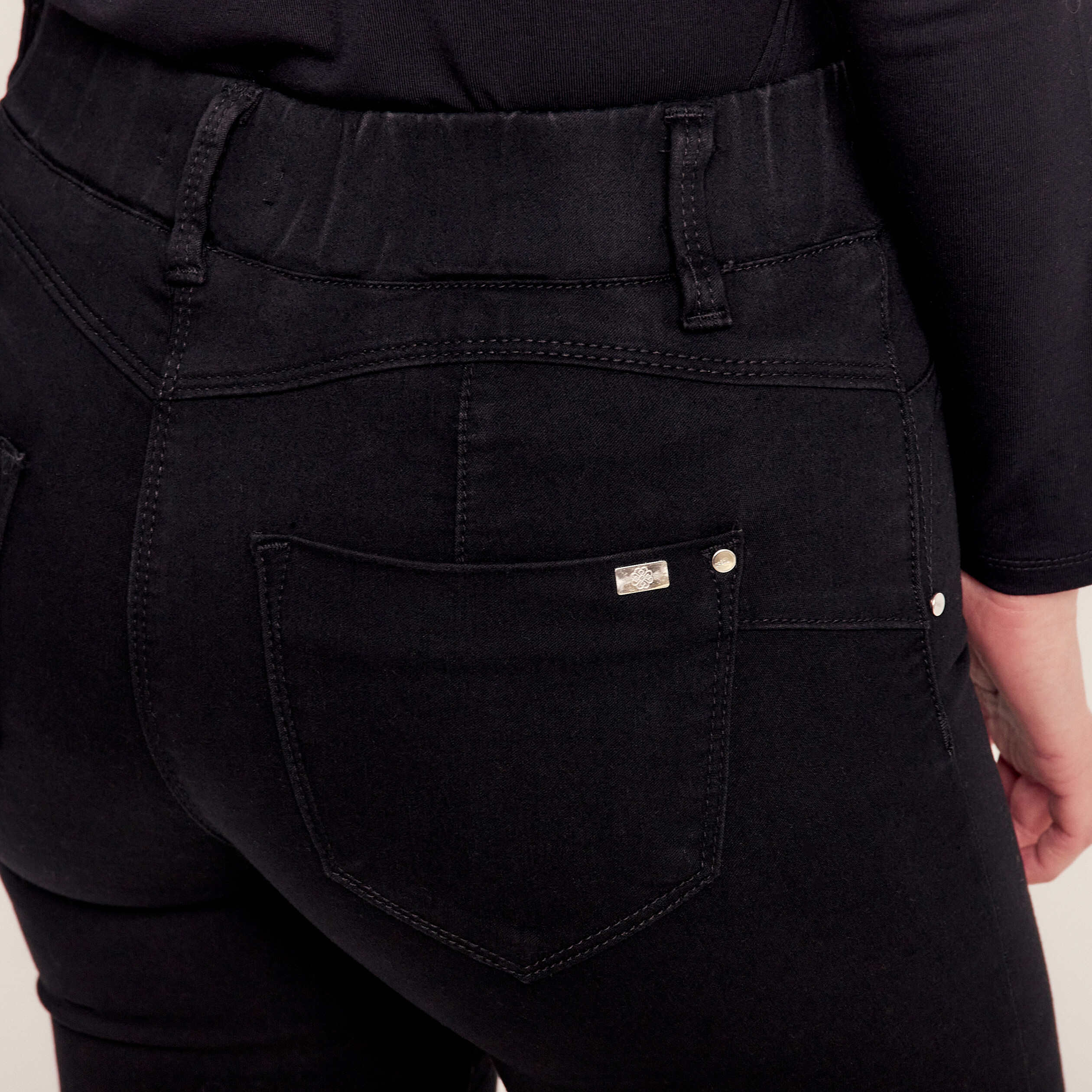 Pantalon tregging bootcut noir femme