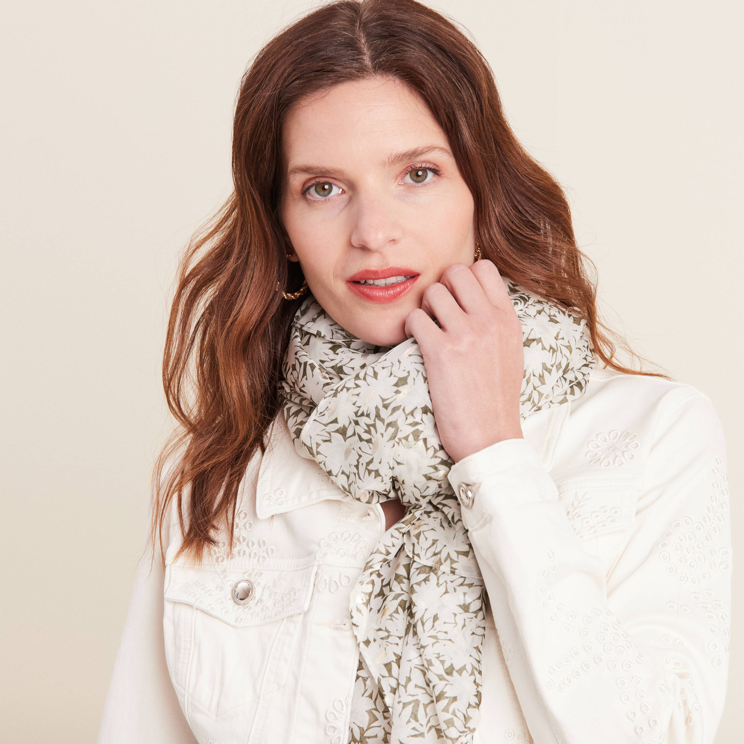 foulard vert clair femme Foulard vert clair femme