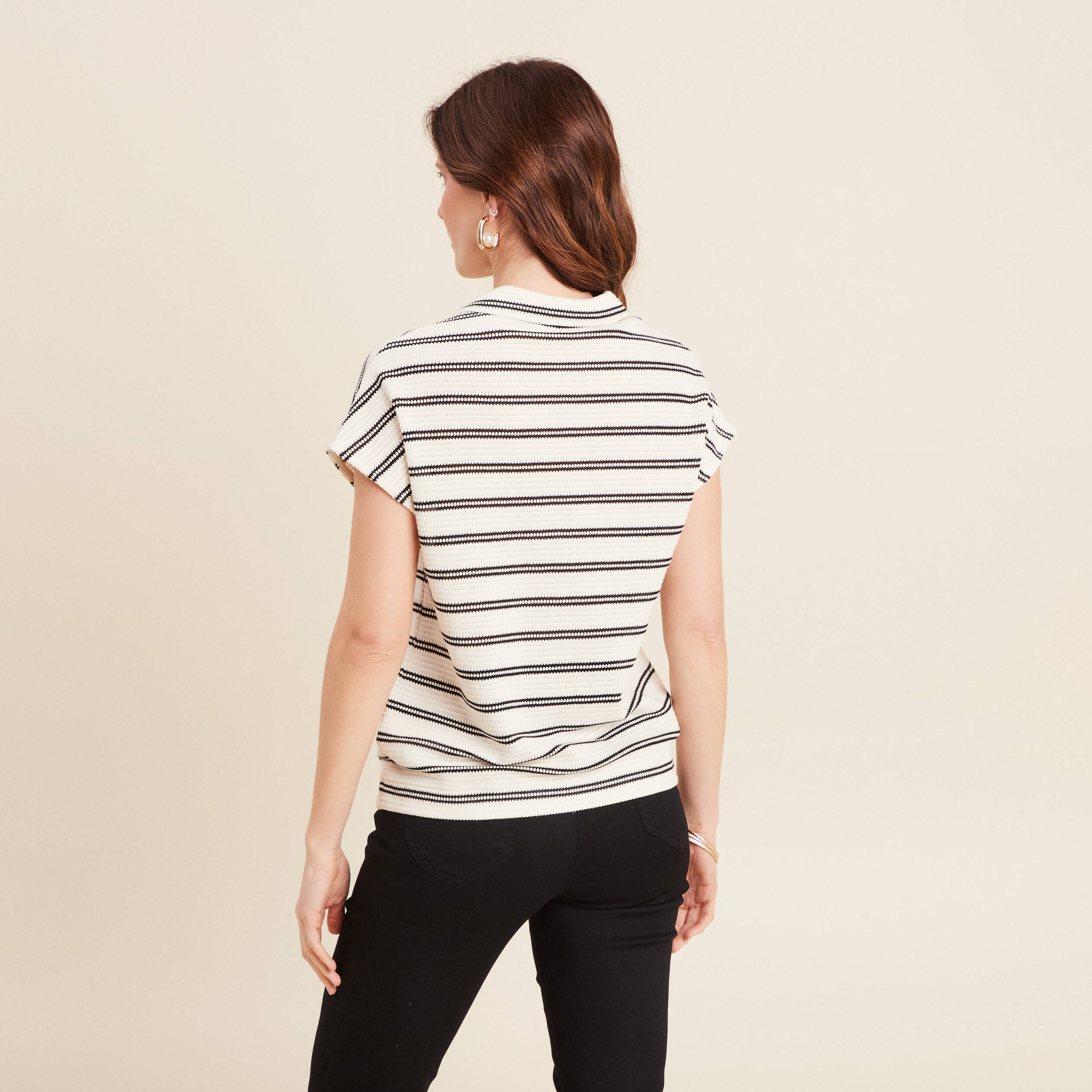 blouse manches courtes blanc femme Blouse manches courtes blanc femme
