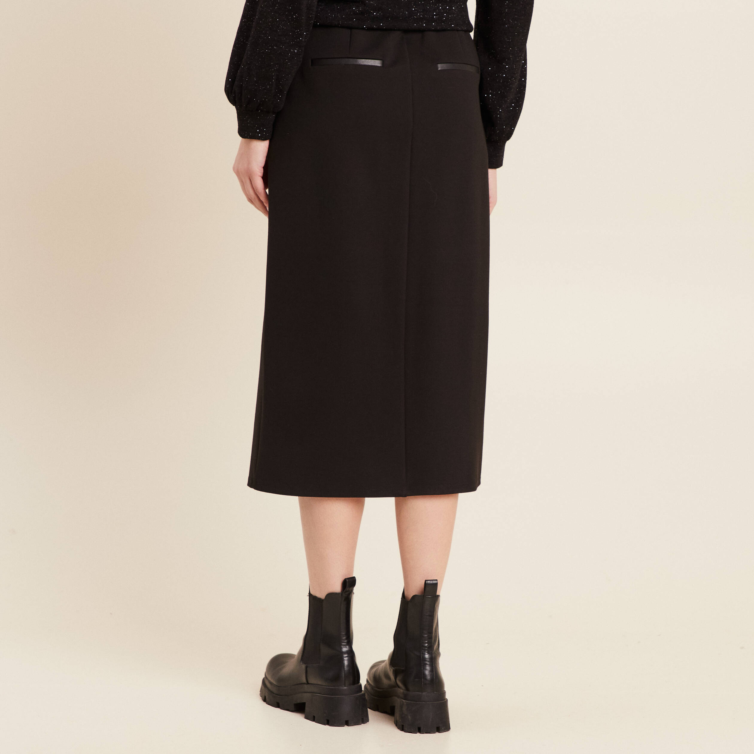 jupe midi crayon noir femme Jupe midi crayon noir femme