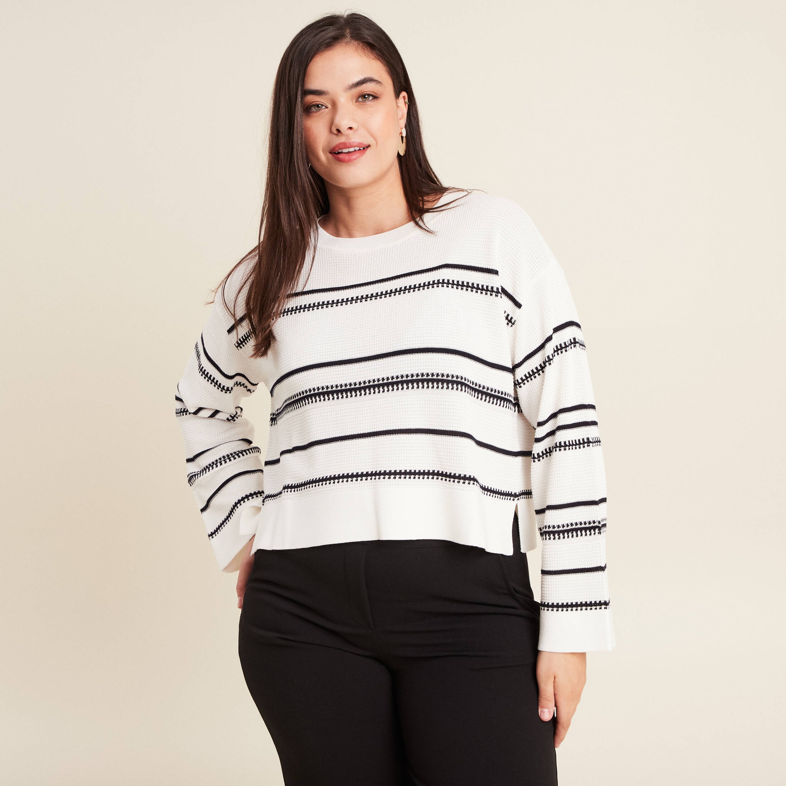 pull manches longues blanc femme Pull manches longues blanc femme