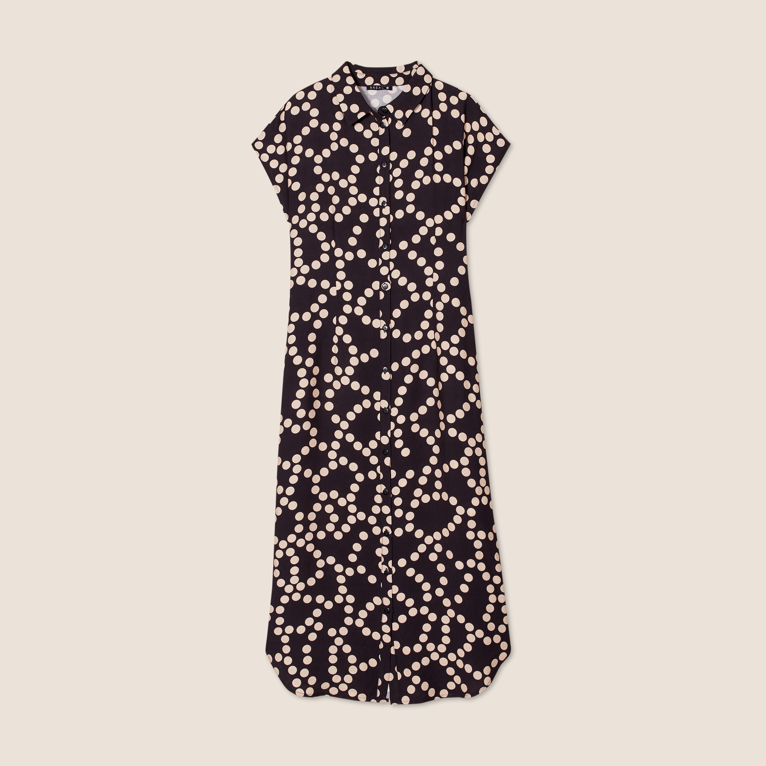 robe chemise midi ceinturee noir femme Robe chemise midi ceinturée noir femme