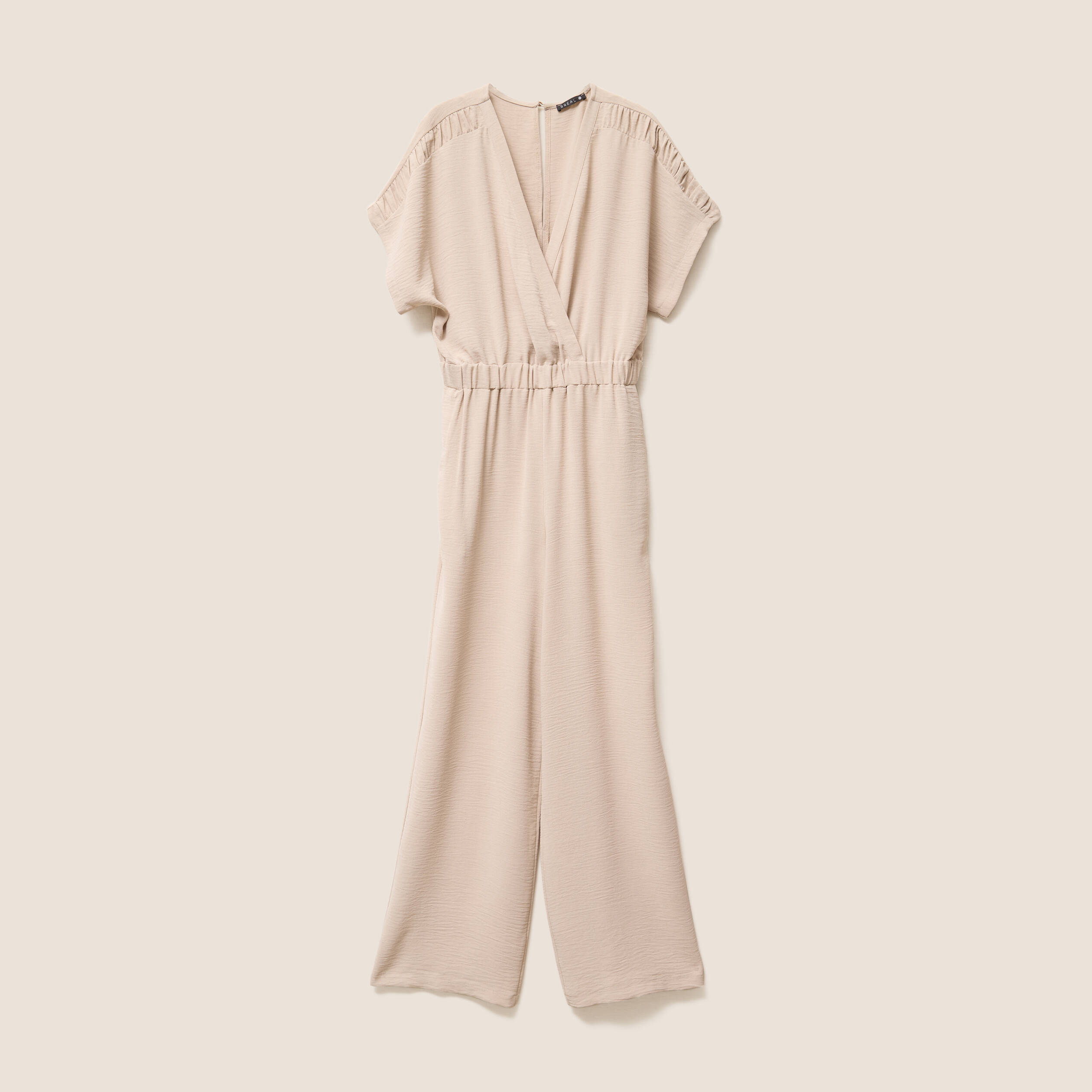 Combinaison col croisé gris clair femme