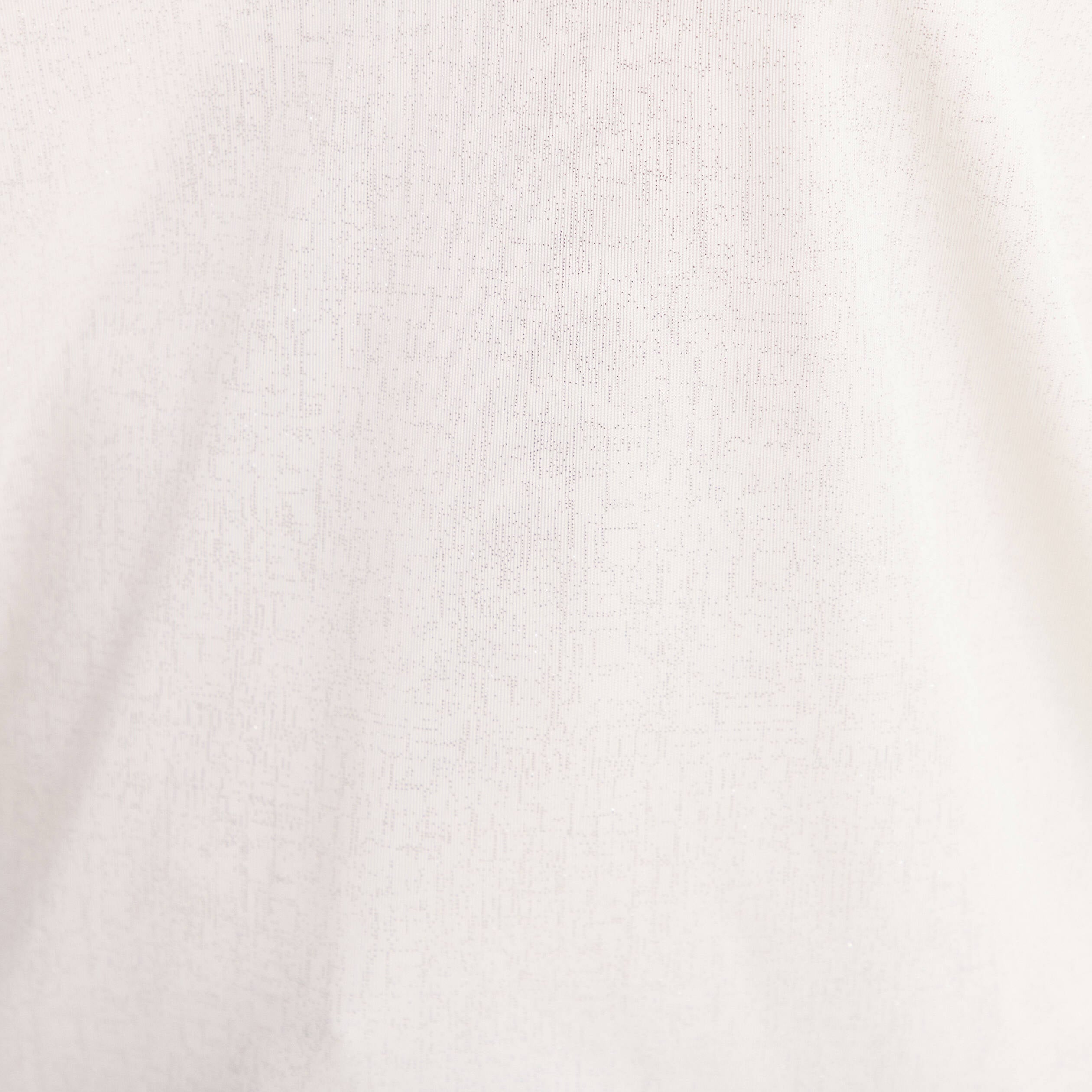 T-shirt col v manches courtes brillant ecru femme