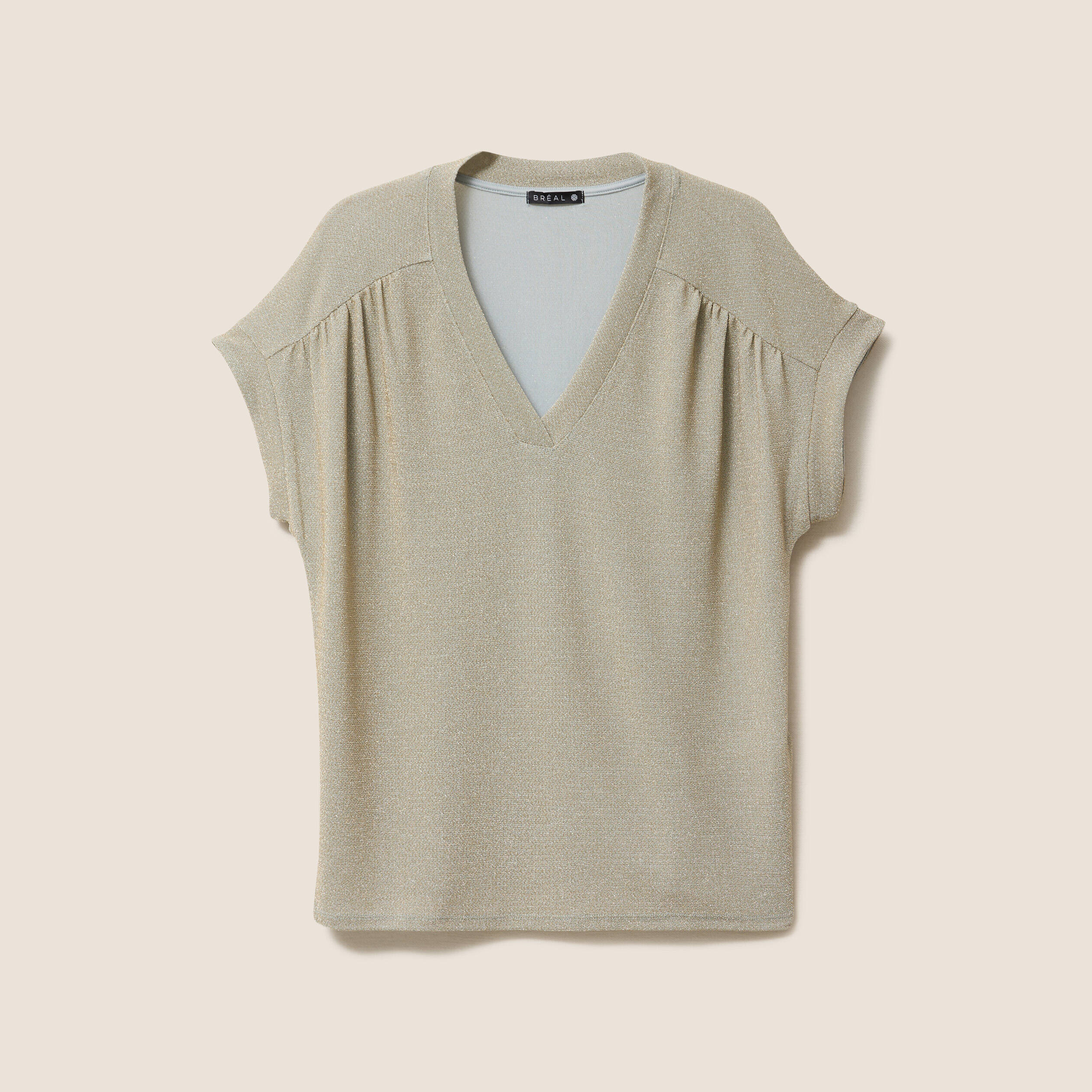 T-shirt manches courtes vert clair femme