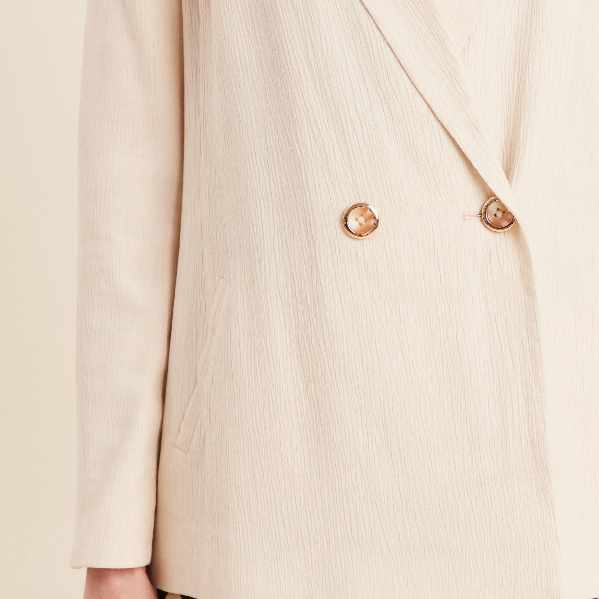 veste tailleur fluide ivoire femme Veste tailleur fluide ivoire femme