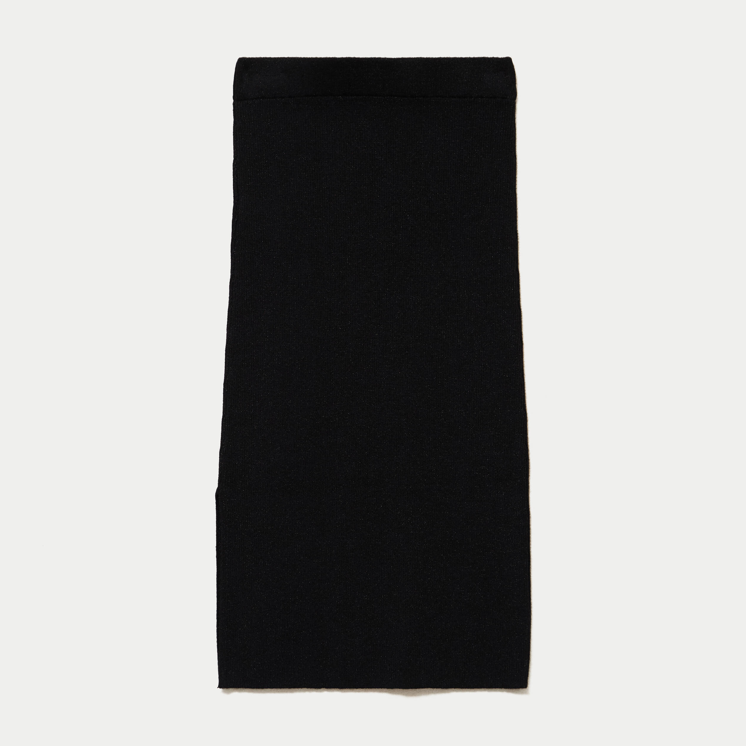 Jupe ajust&eacute;e longueur 3/4 noir femme