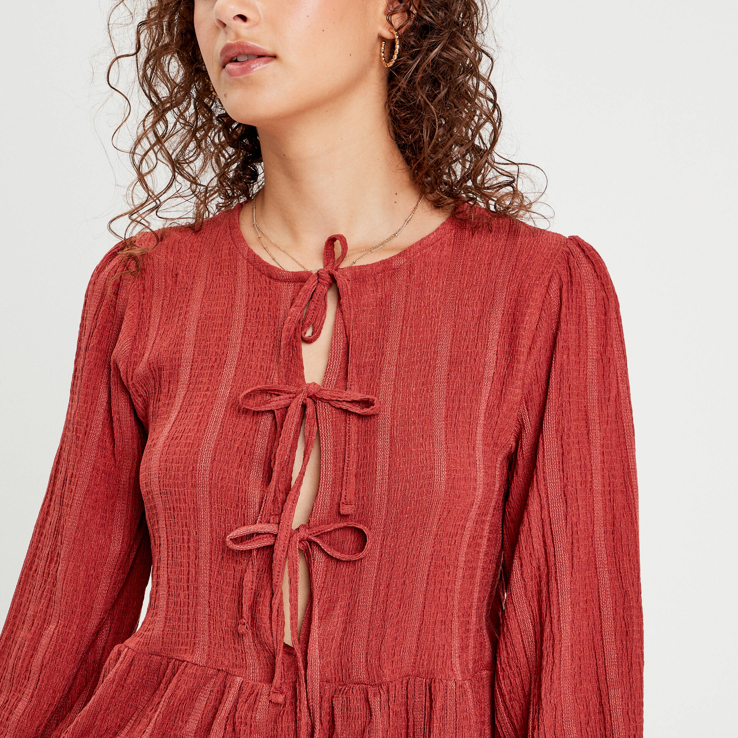 blouse manches longues vieux rose femme Blouse manches longues vieux rose femme