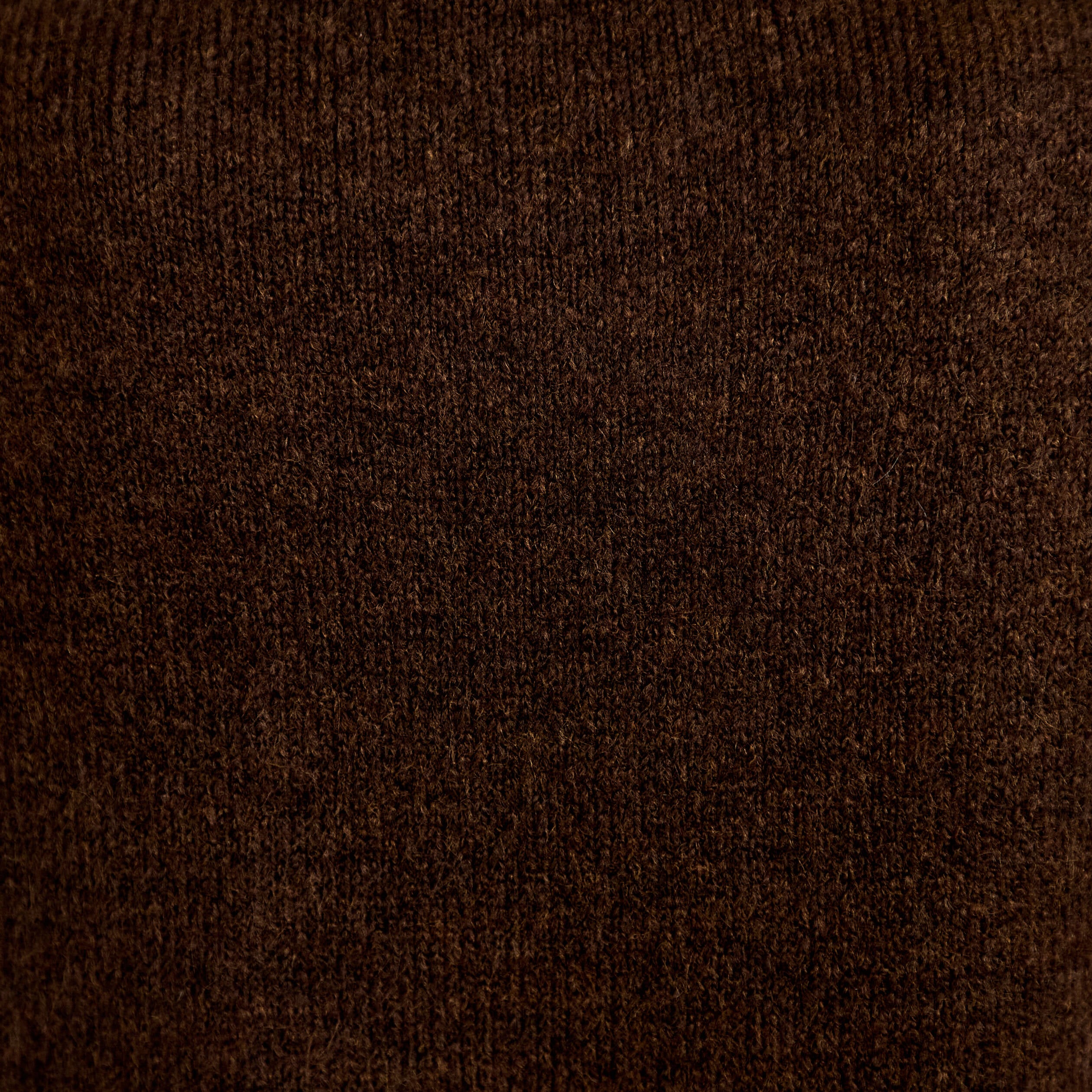 Pull 2-en-1 col chemise manches longues marron fonc&eacute; femme
