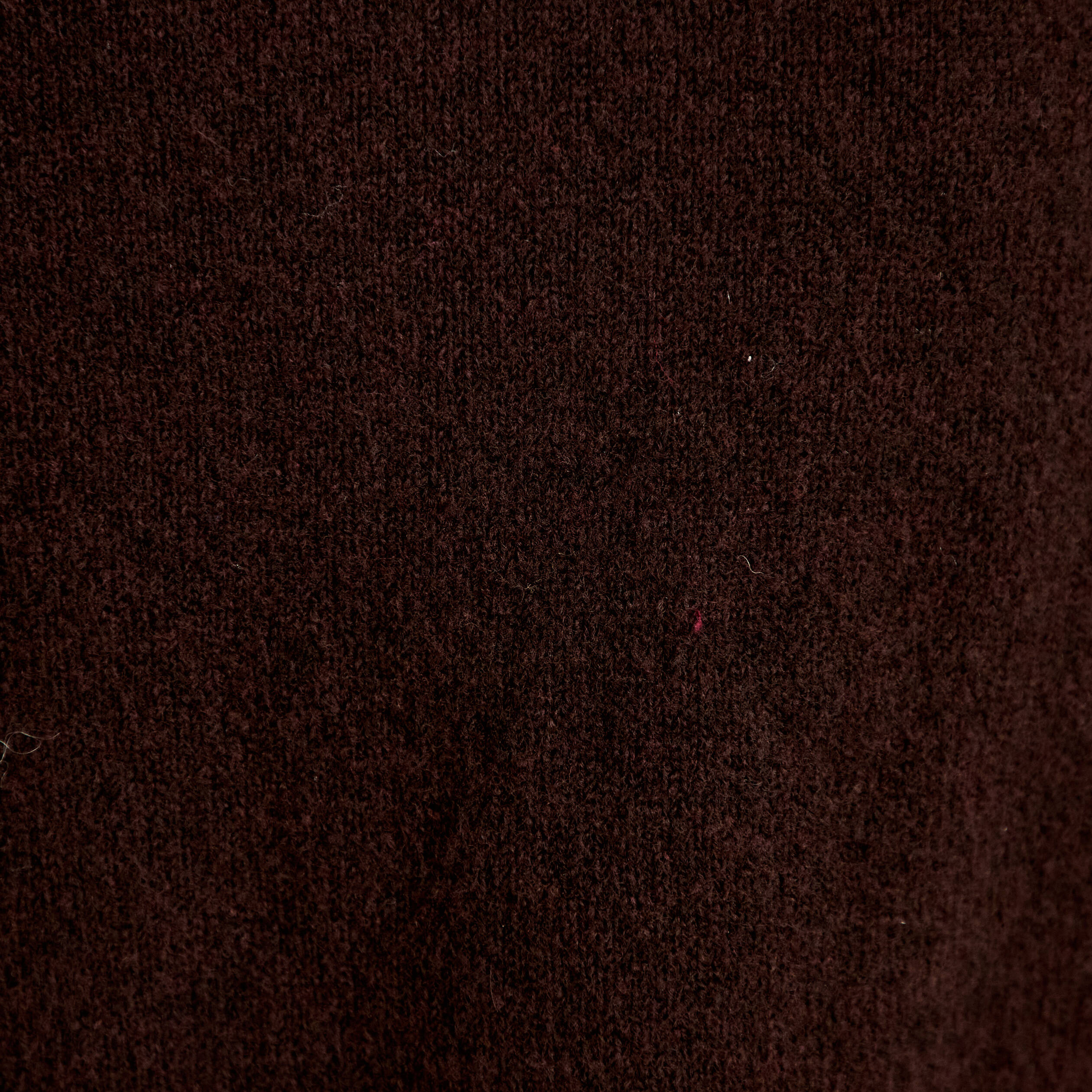 Gilet manches longues broderies col rond marron fonc&eacute; femme