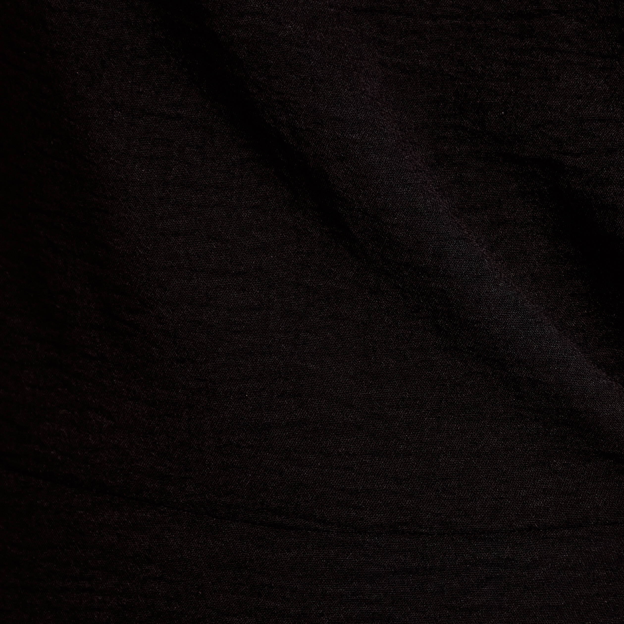 Robe &eacute;vas&eacute;e 3/4 sans manches col rond noir femme