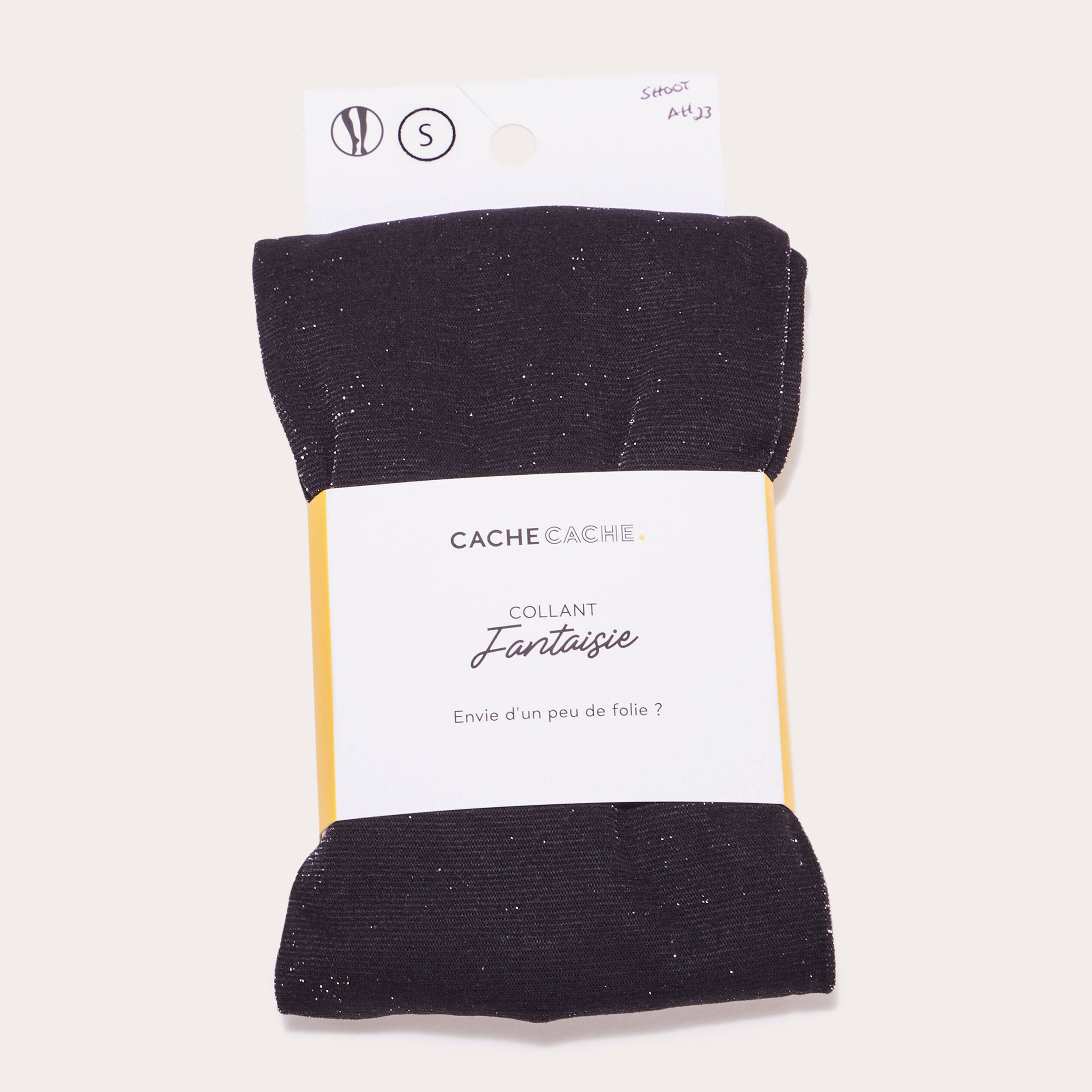 collants fils metallises noir femme Collants fils métallisés noir femme