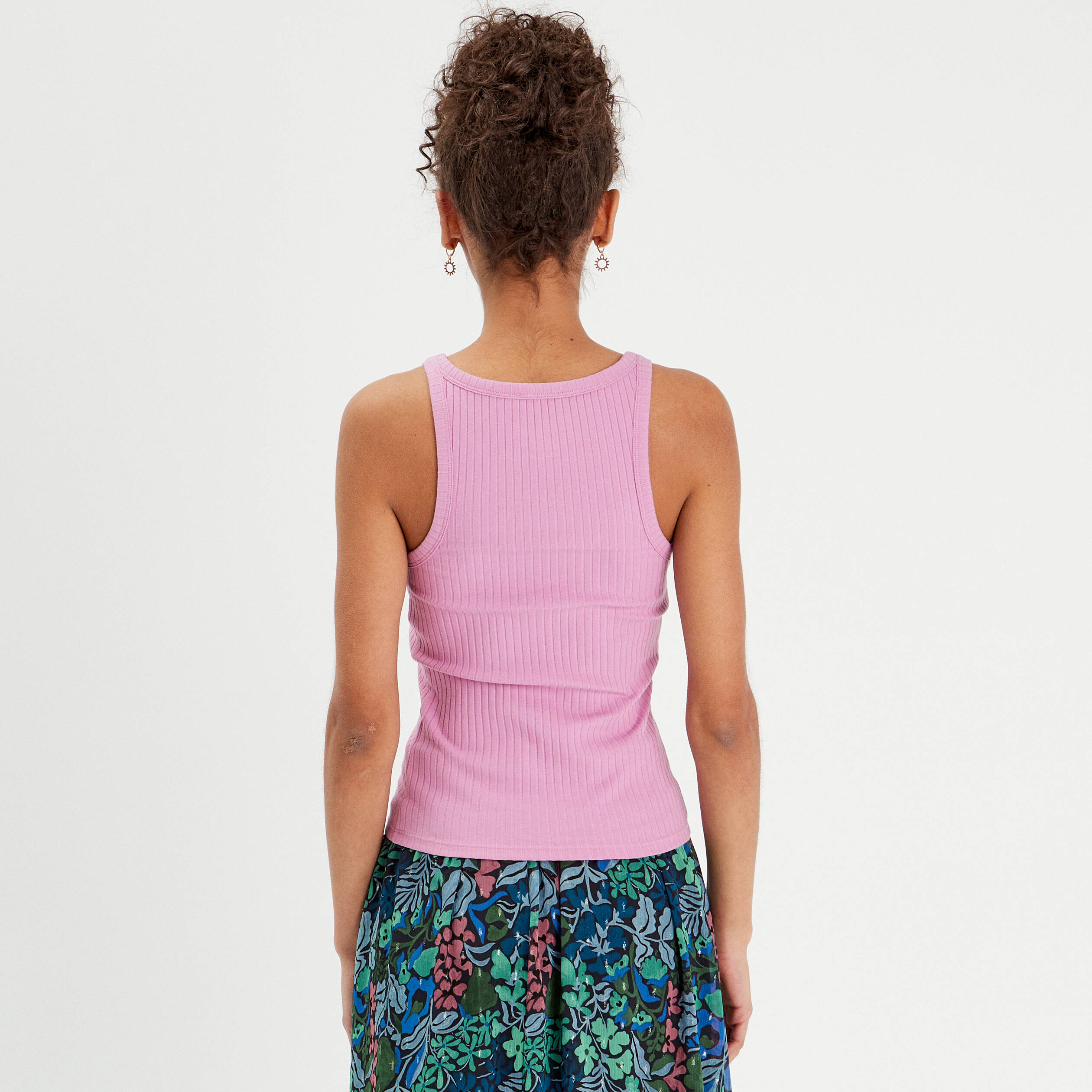 debardeur bretelles larges violet femme Débardeur bretelles larges violet femme