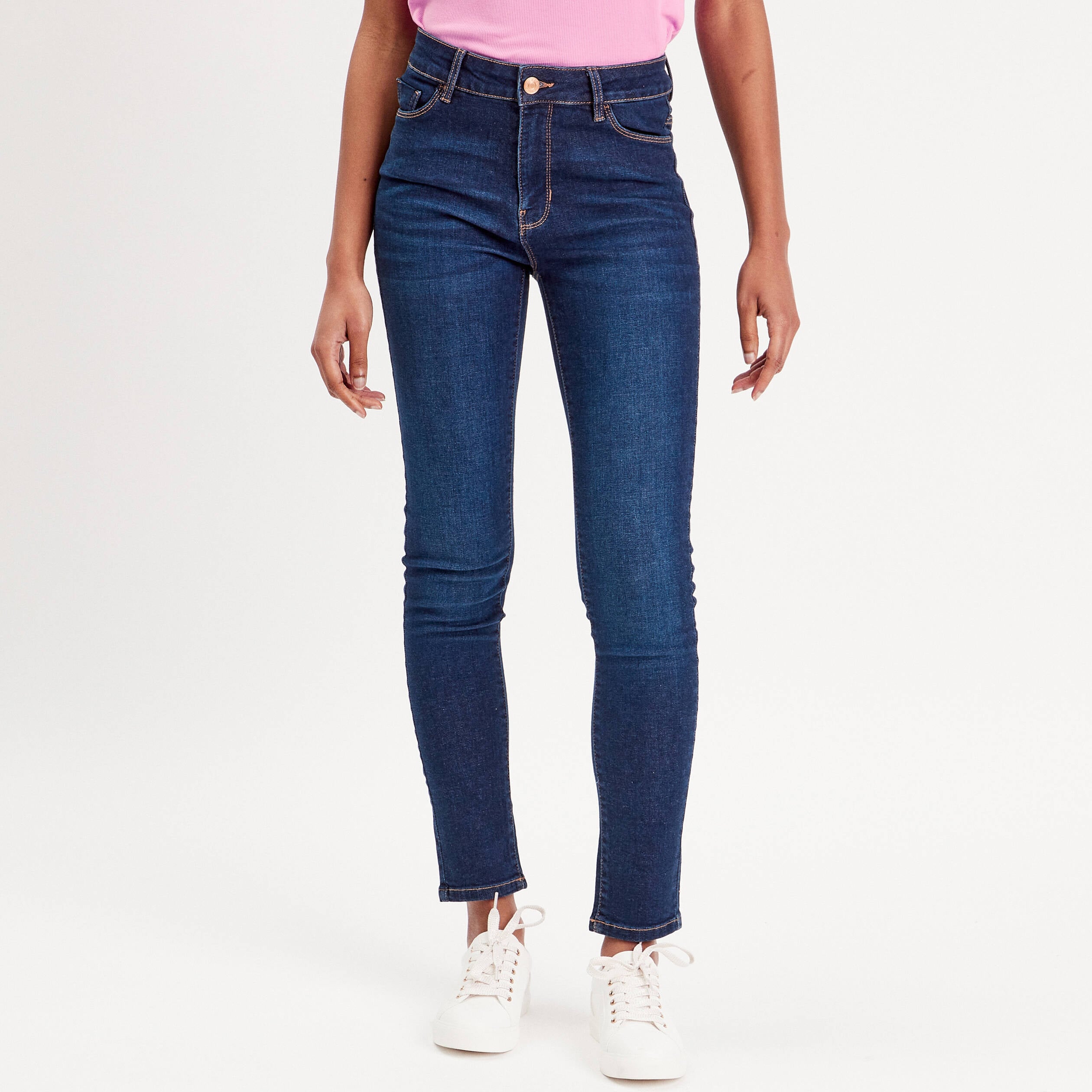 Jeans slim denim stone femme