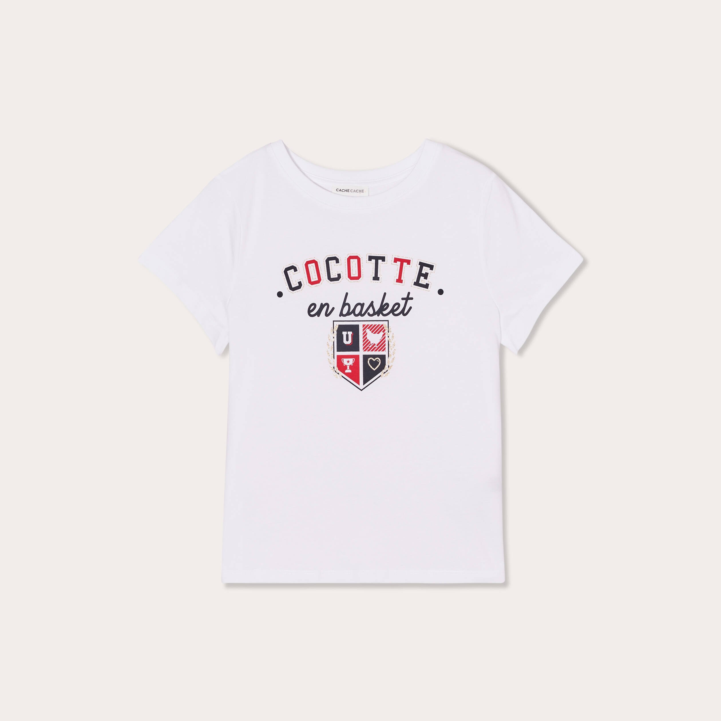 t shirt manches courtes blanc femme T-shirt manches courtes blanc femme