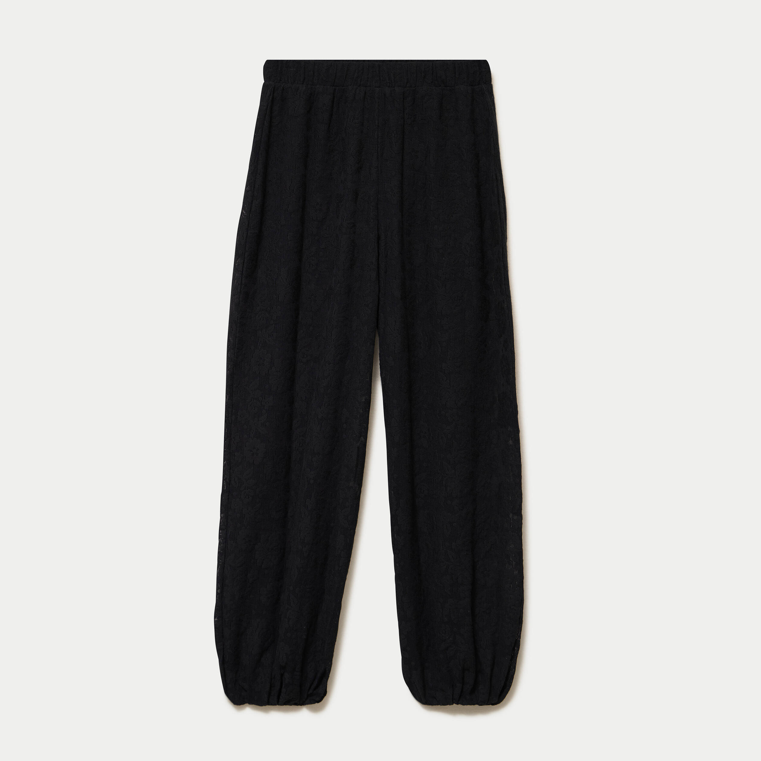 Pantalon bouffant taille standard noir femme