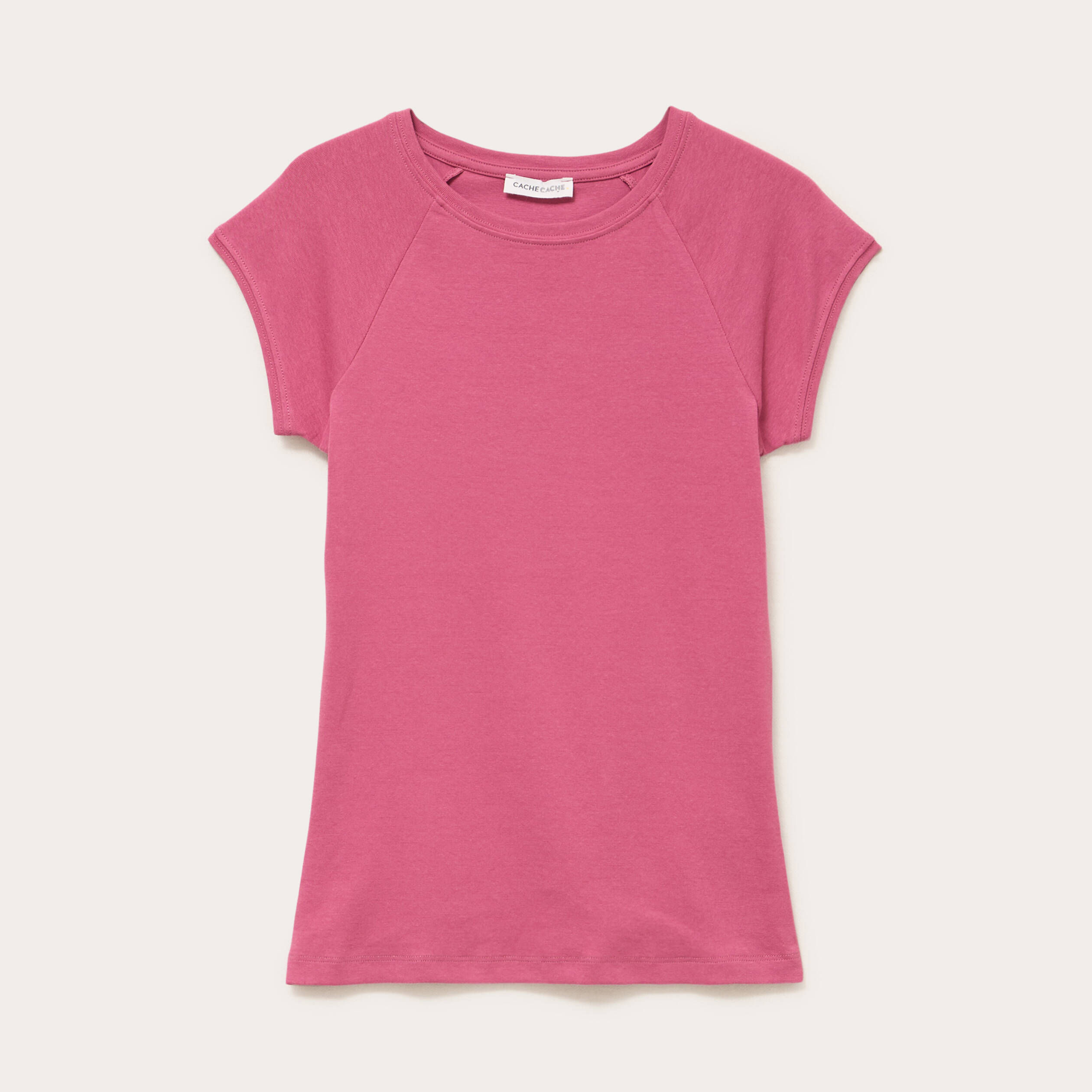 T-shirts et tops femme Rose : manches courtes ou longues