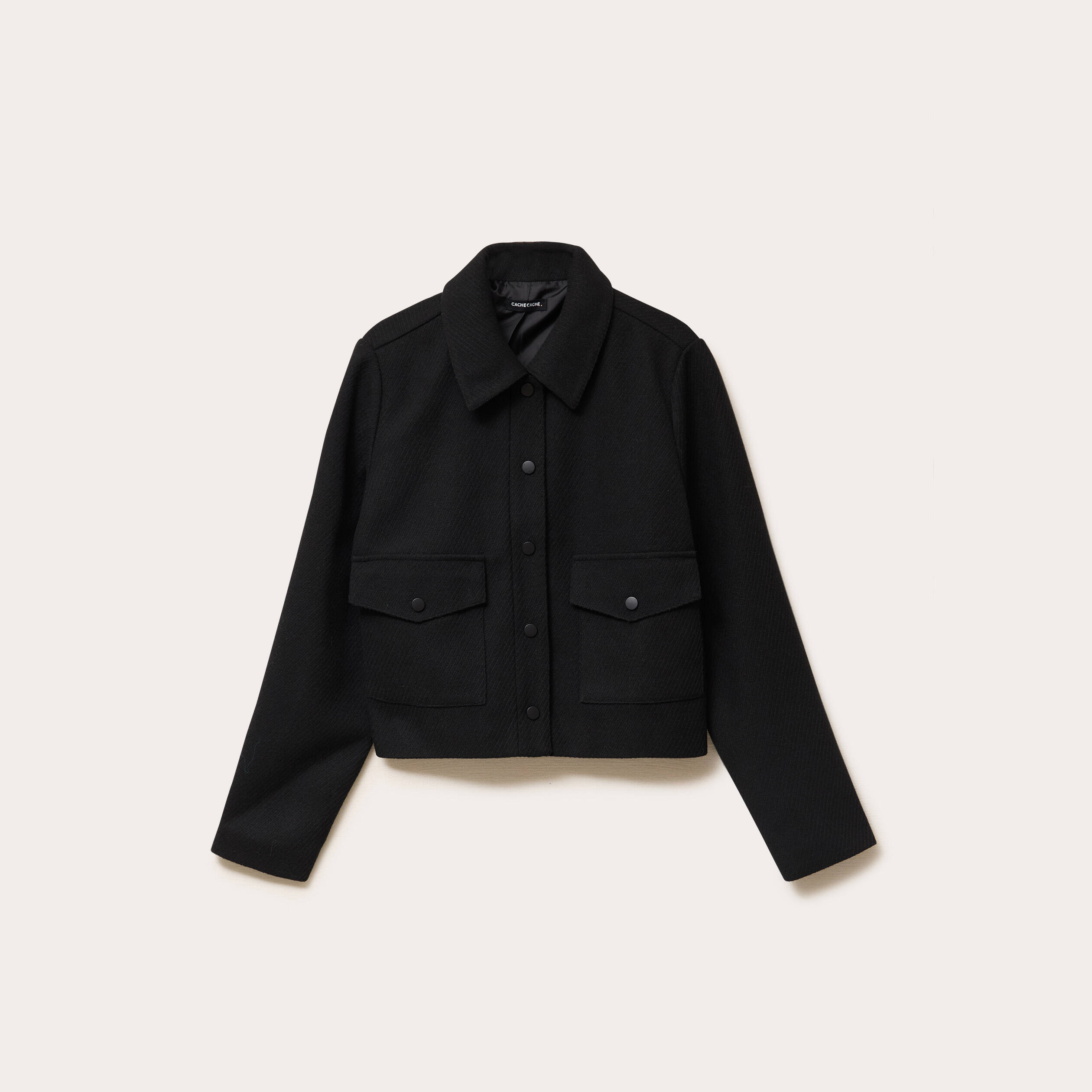 Veste Courte Noire Vintage Marithé & François Girbaud - Taille 36 - Lycra, Excellent état