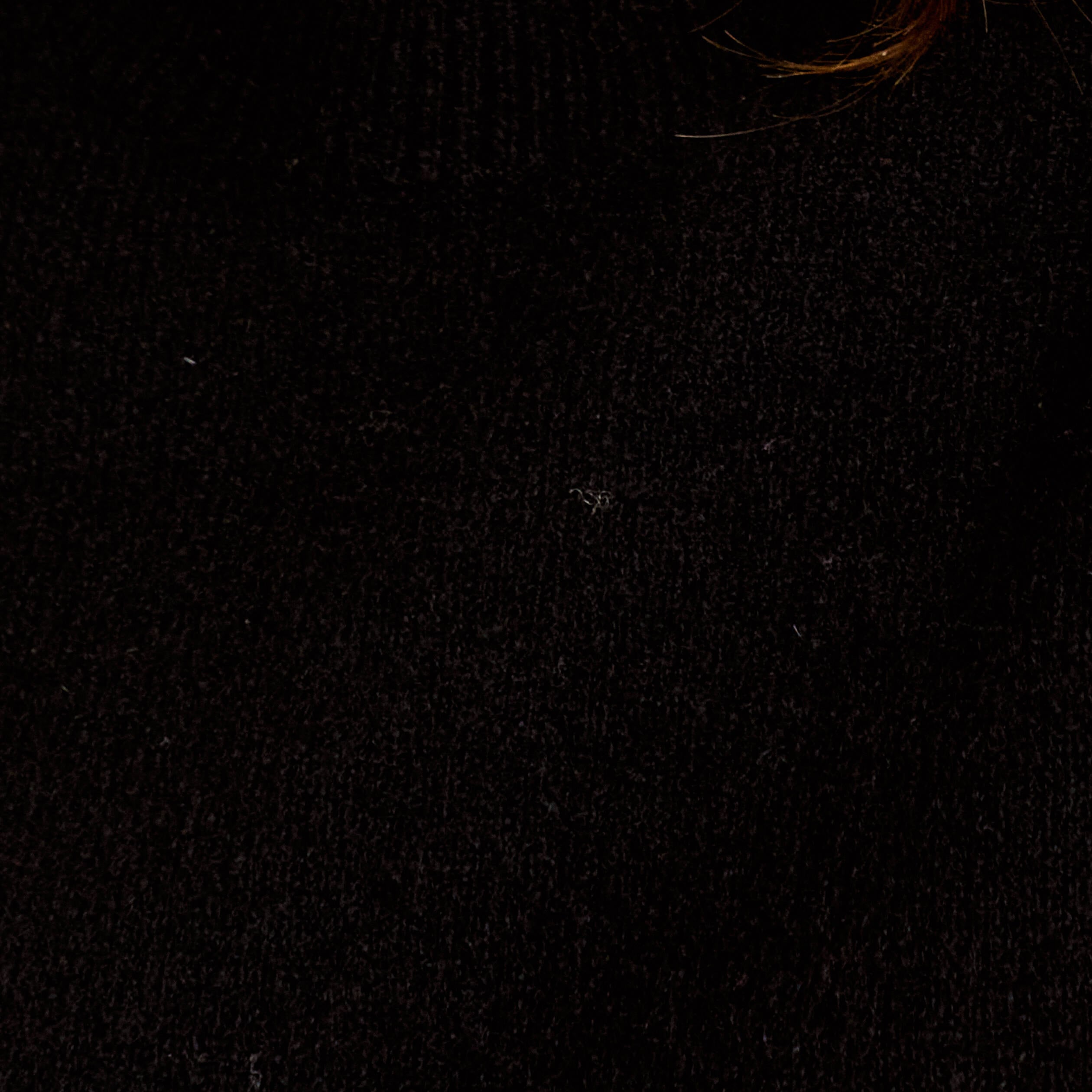 Pull col rond noir femme