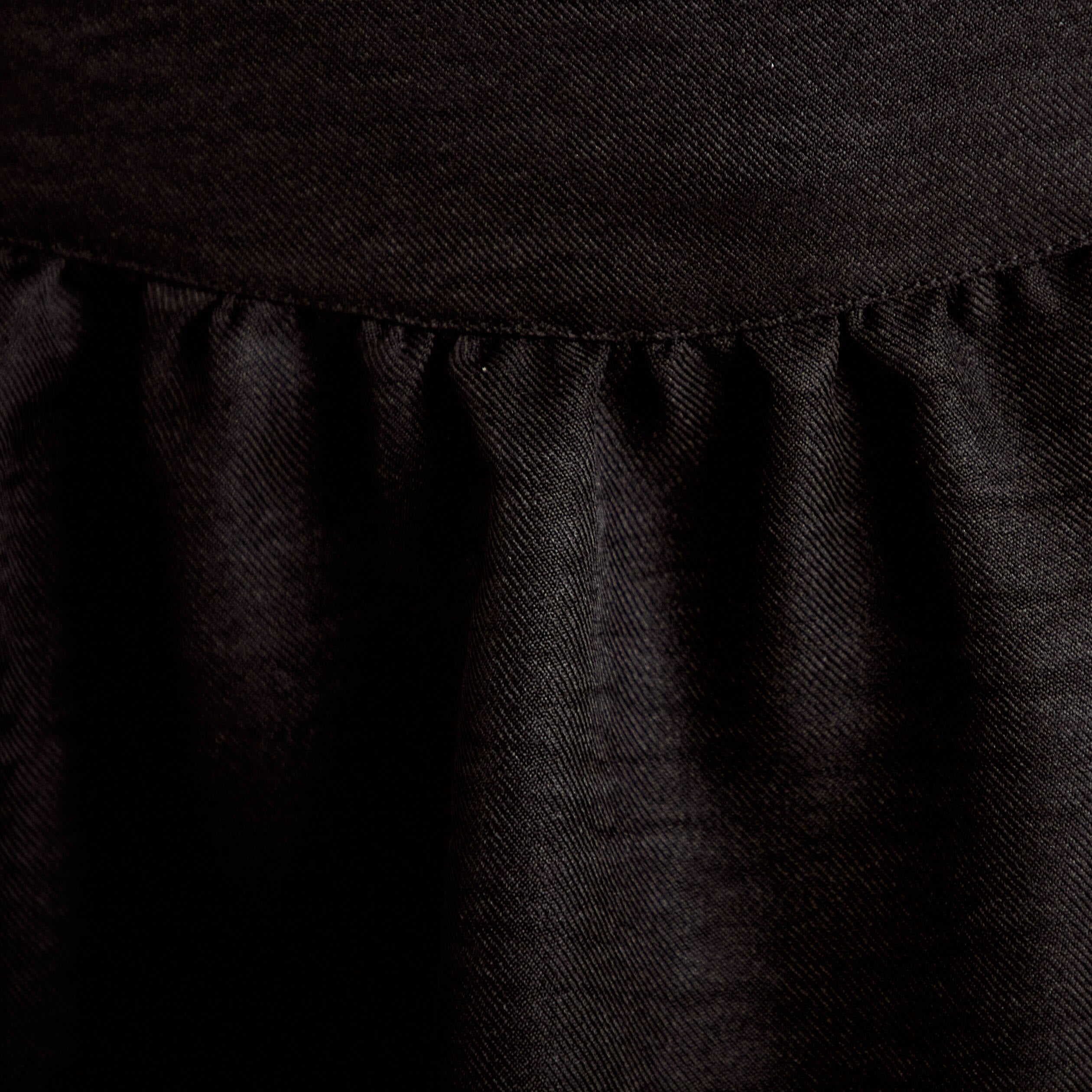 Jupe courte &eacute;vas&eacute;e taille haute noir femme