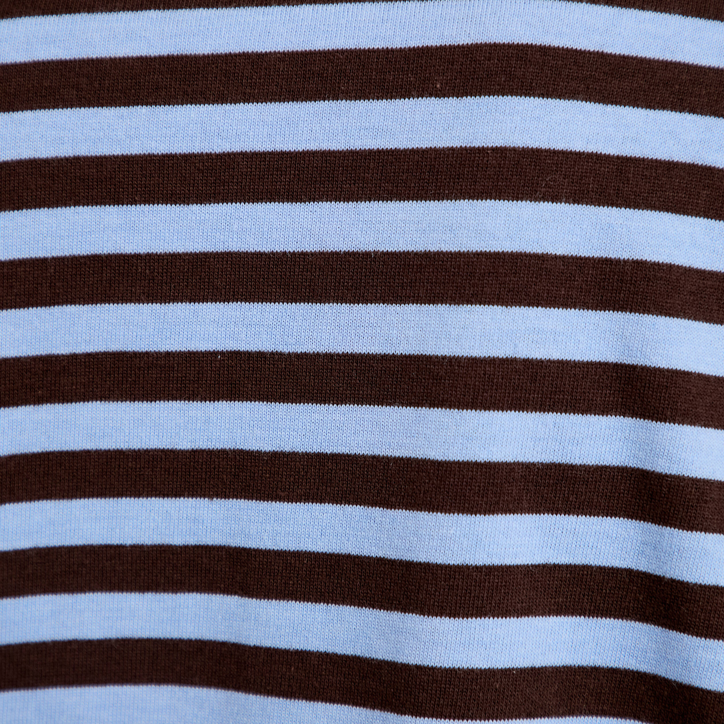 T-shirt col rond manches longues marron femme