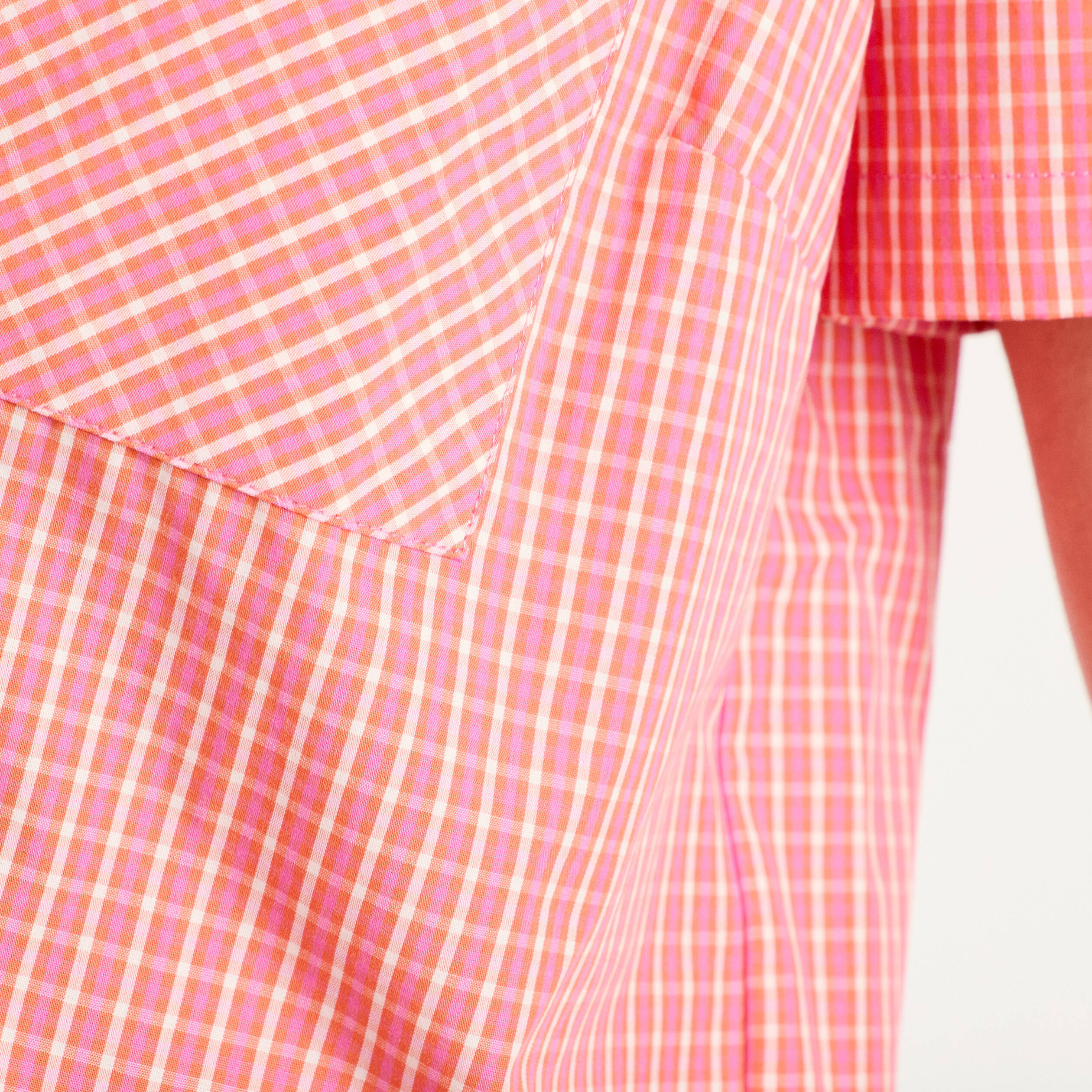 Chemise Eddie Bauer Ventilée - Homme Taille L - Manches Courtes Boutonnée Corail/orange