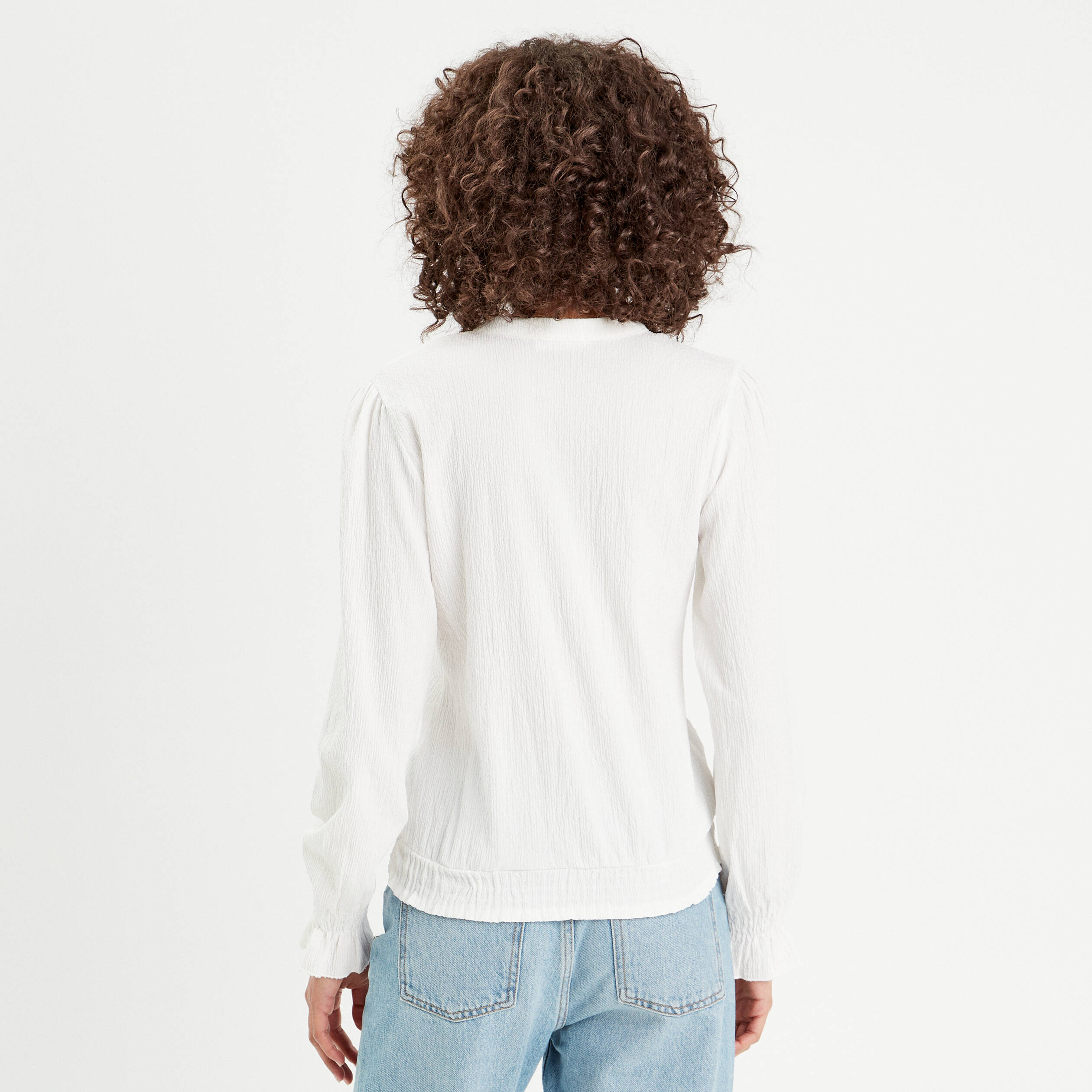 blouse manches longues ecru femme Blouse manches longues ecru femme