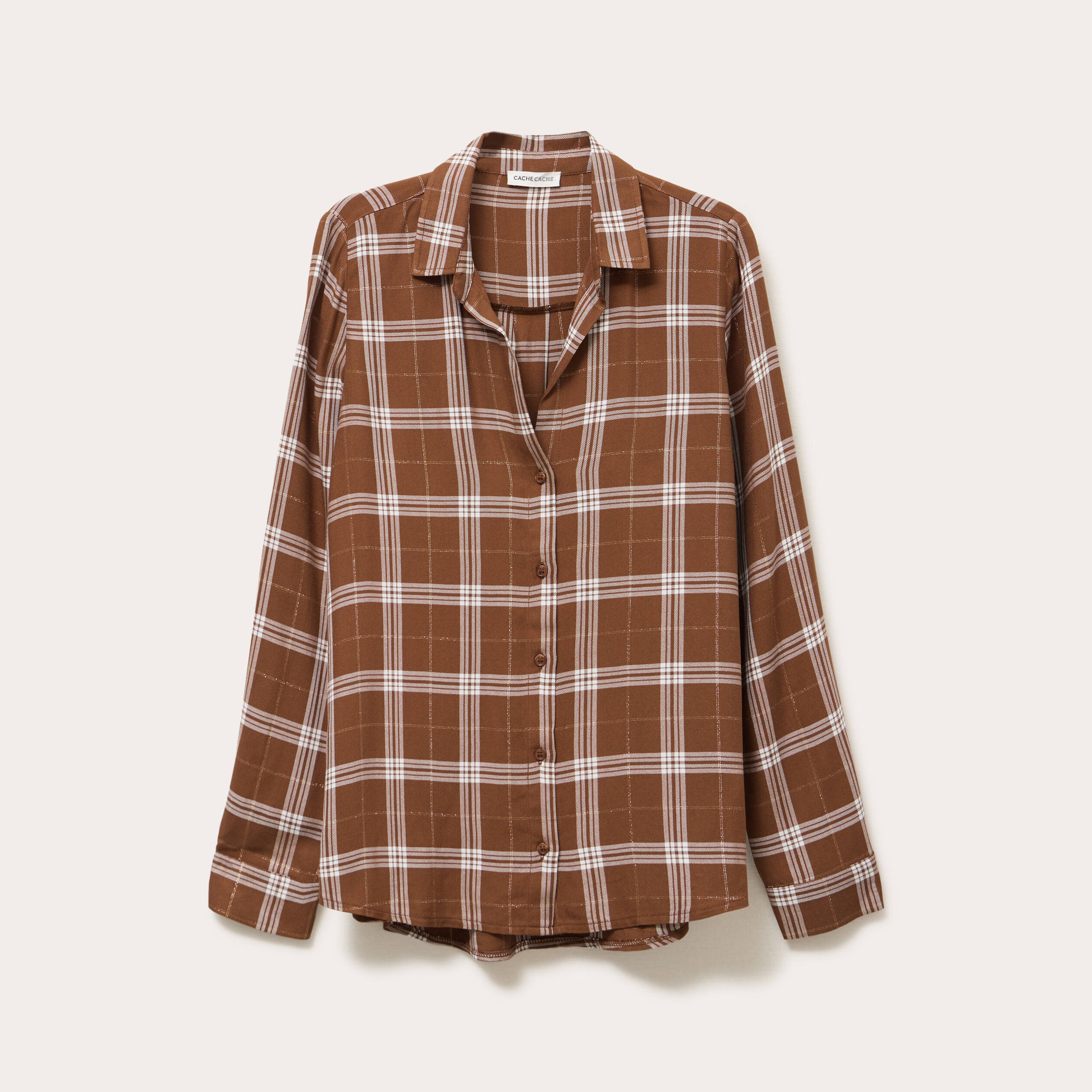 Chemise à Carreaux Homme Fil à Fil Taille 44 – 100% Coton, Occasion Très Bon état