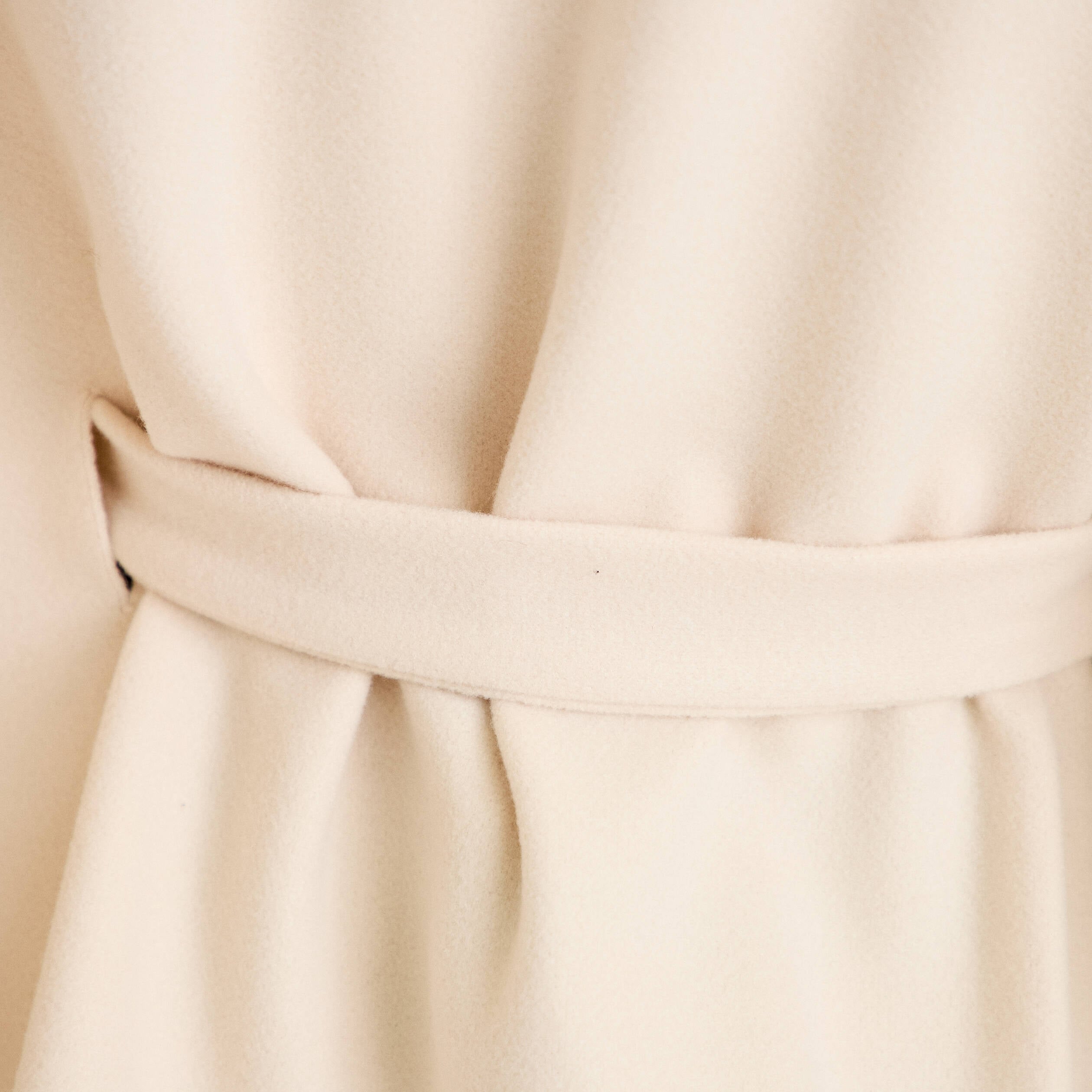 Poncho en fausse fourrure ivoire femme