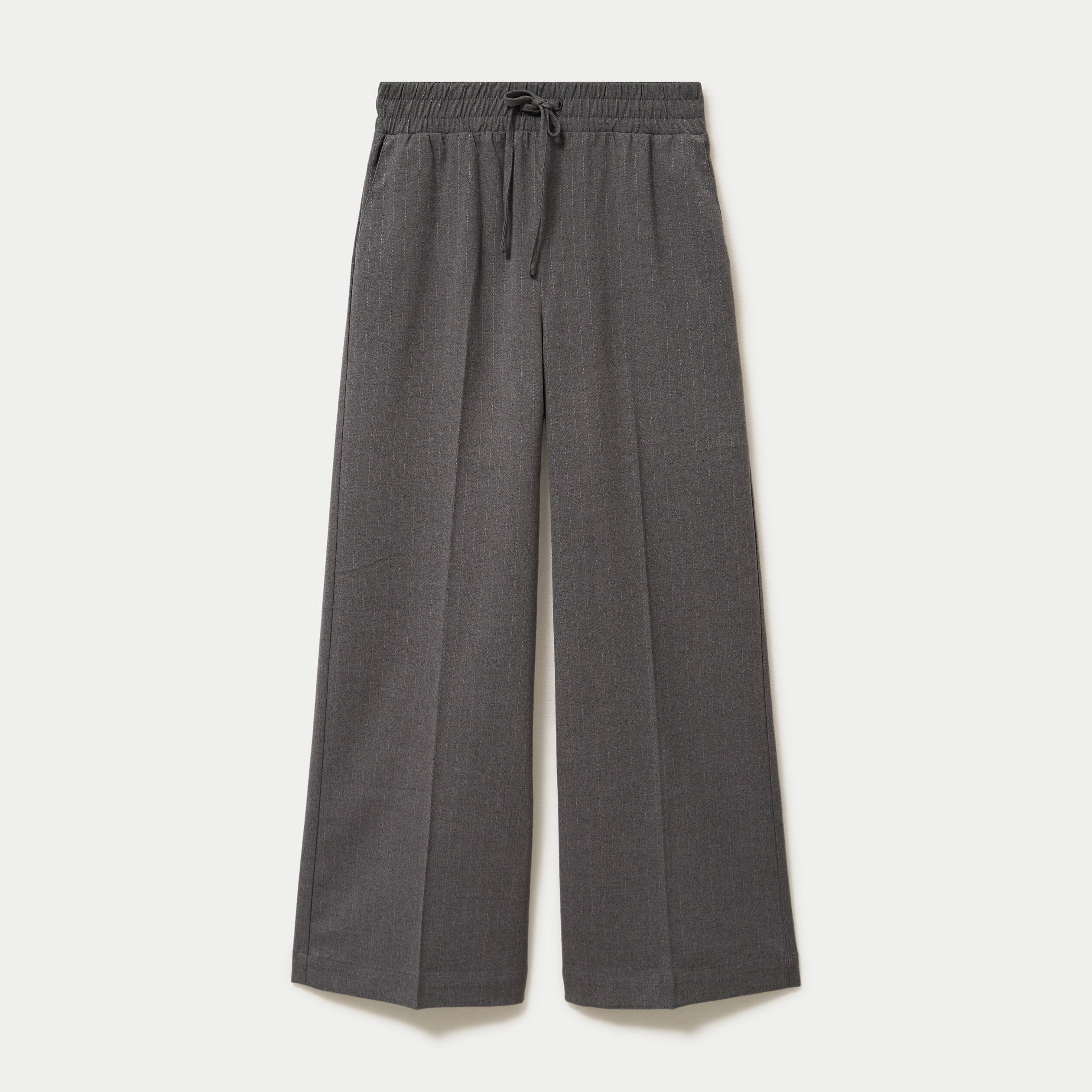Pantalon bootcut taille standard gris femme