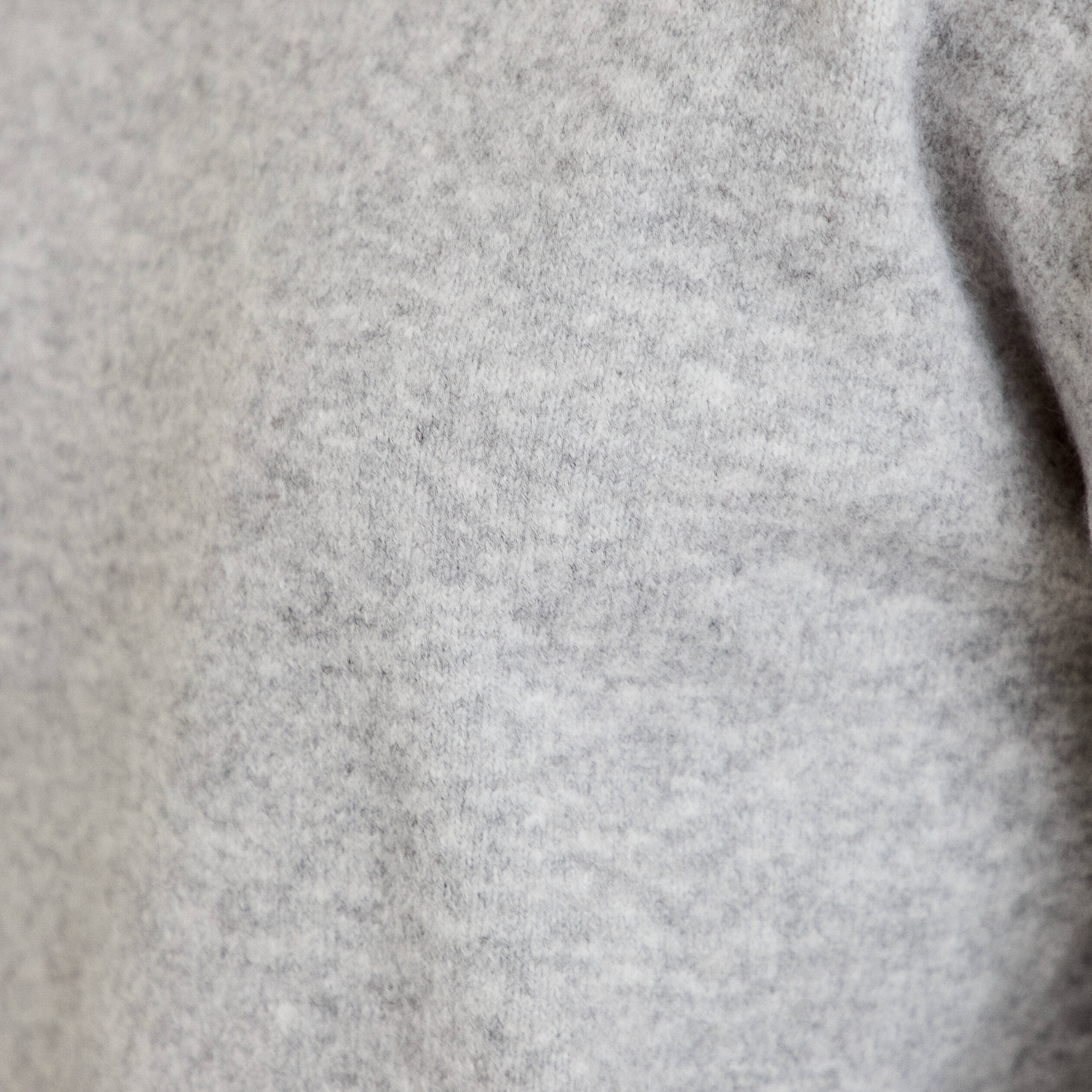Pull ample col rond manches longues gris clair femme