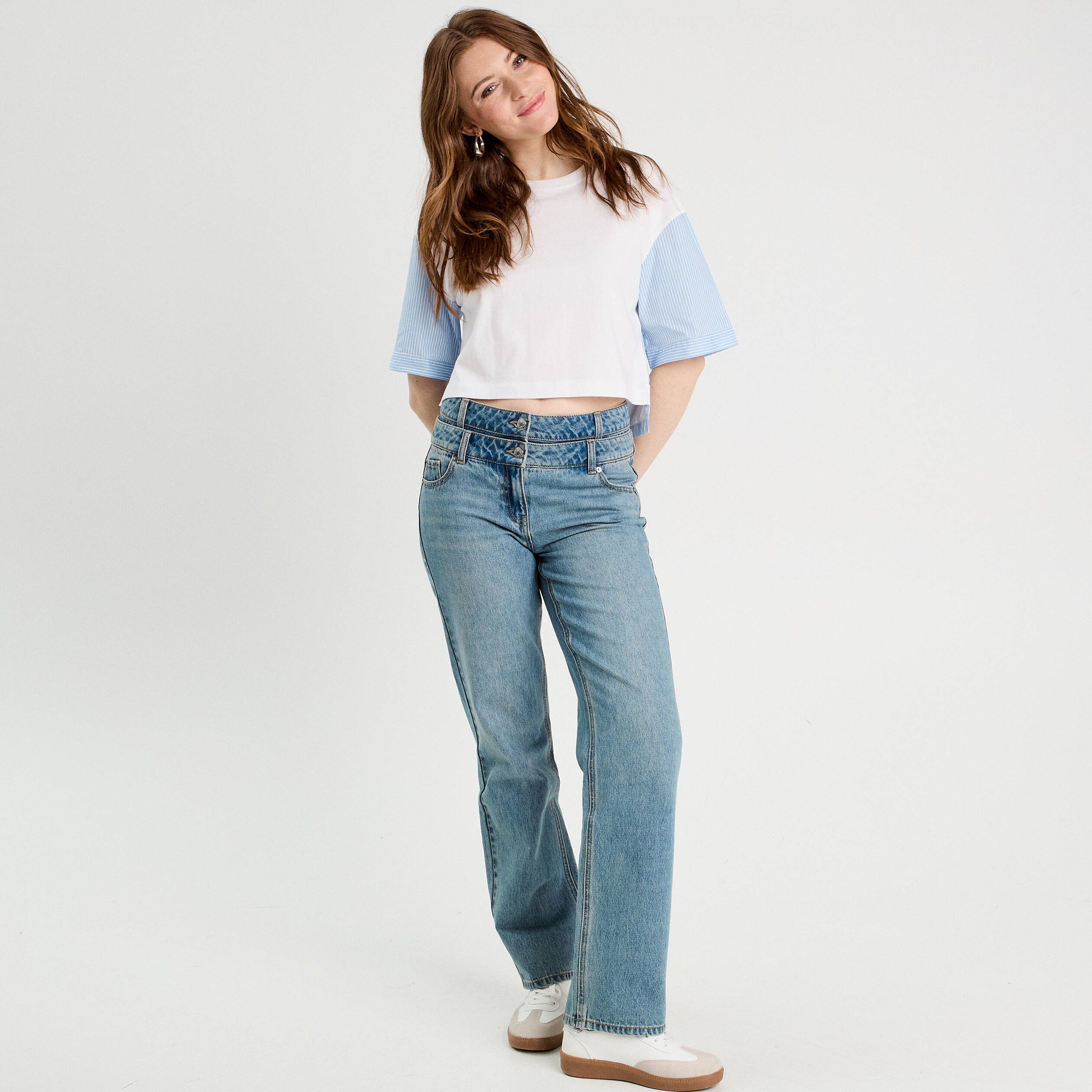T-shirt oversize ecru femme