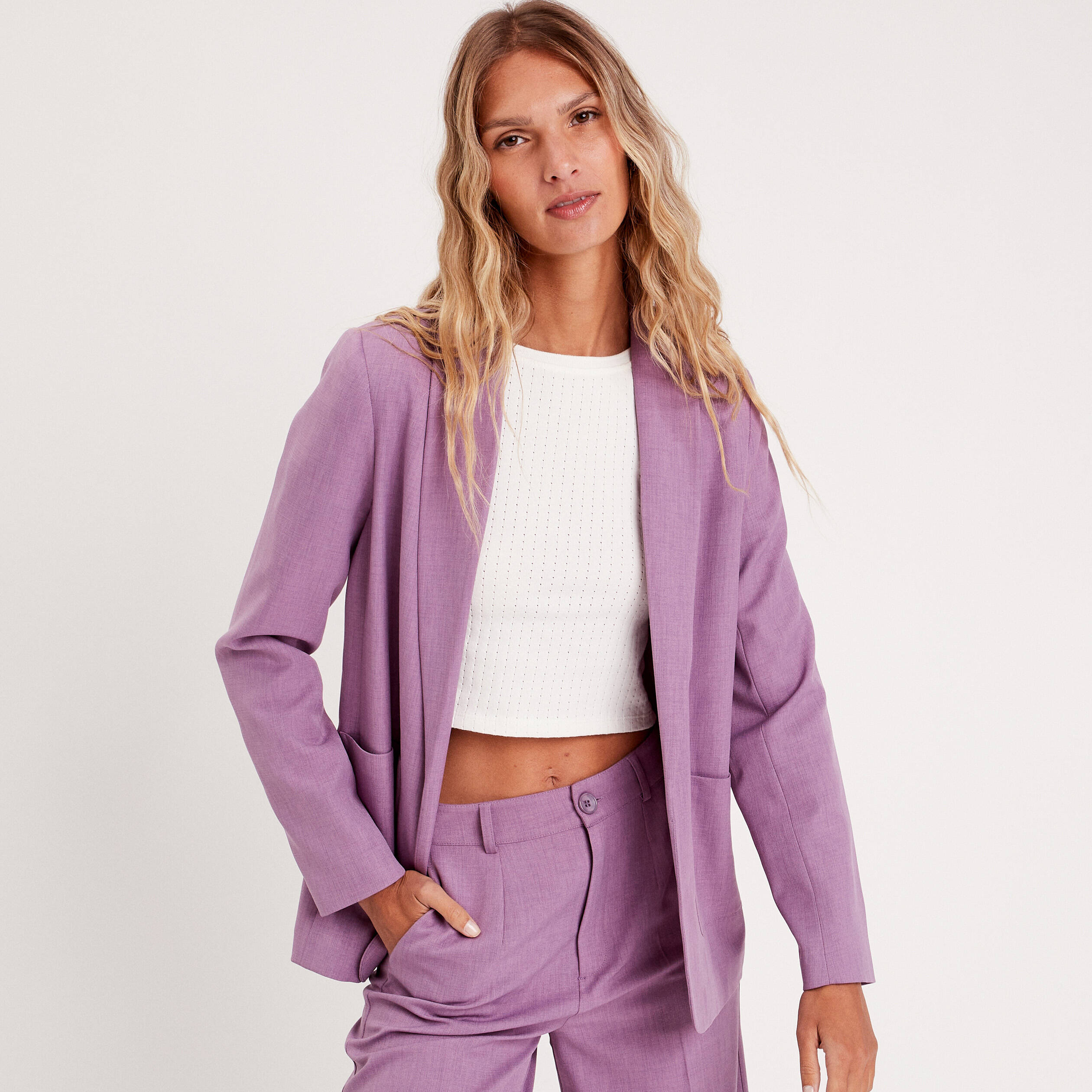 Tailleur hotsell femme mauve