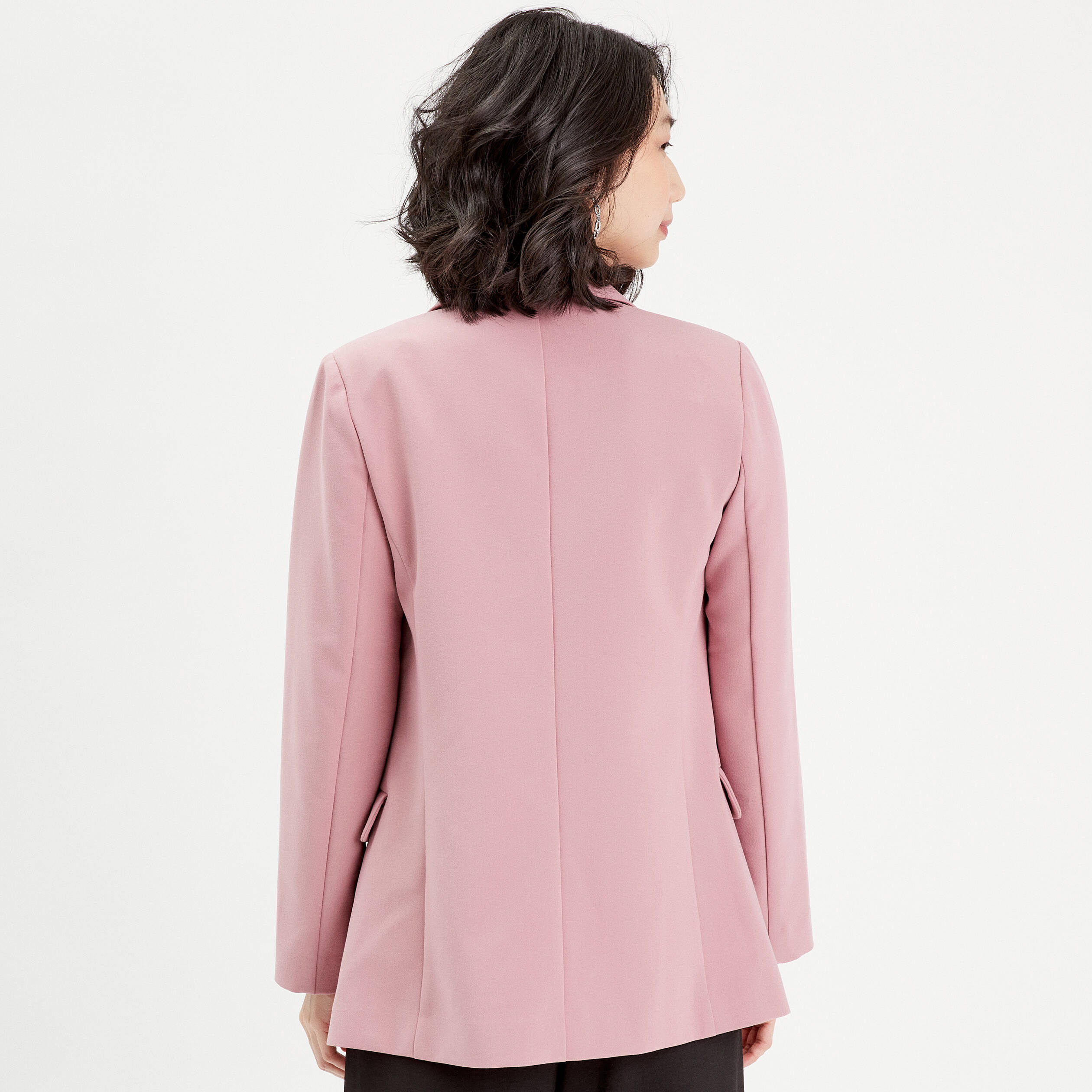 Veste blazer fluide vieux rose femme Vibs