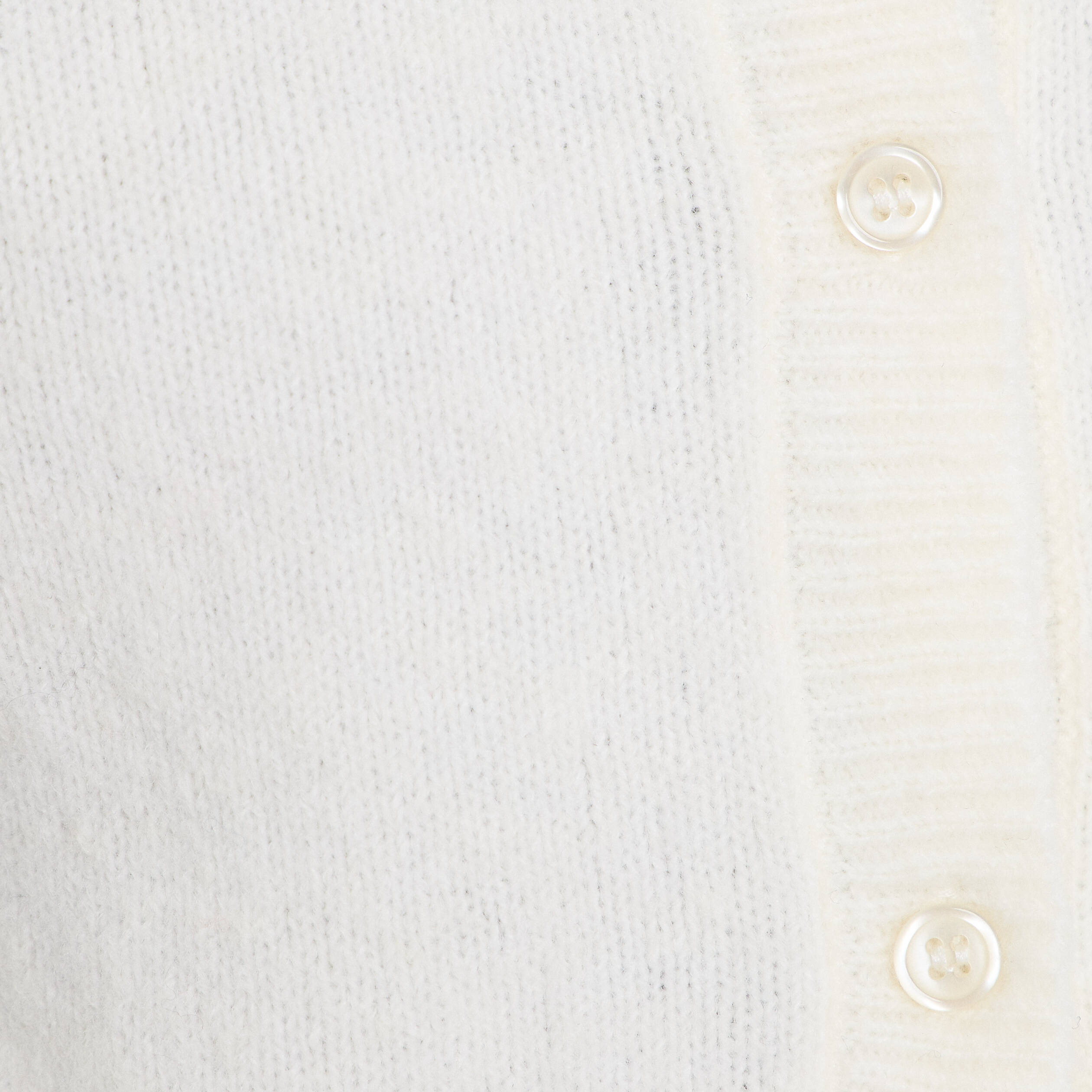 Gilet fleurs en relief ecru femme