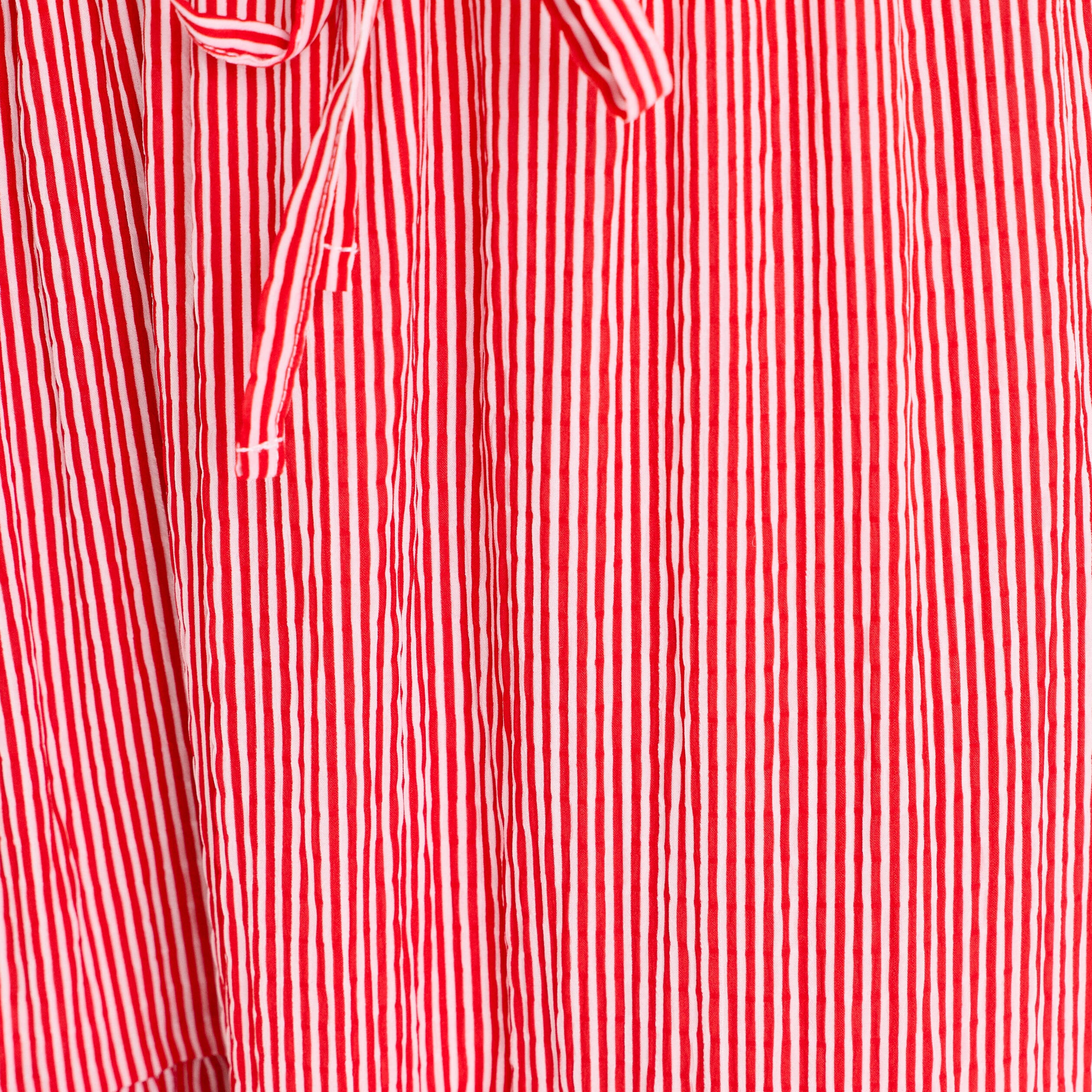Jupe longue trap&egrave;ze rouge vif femme