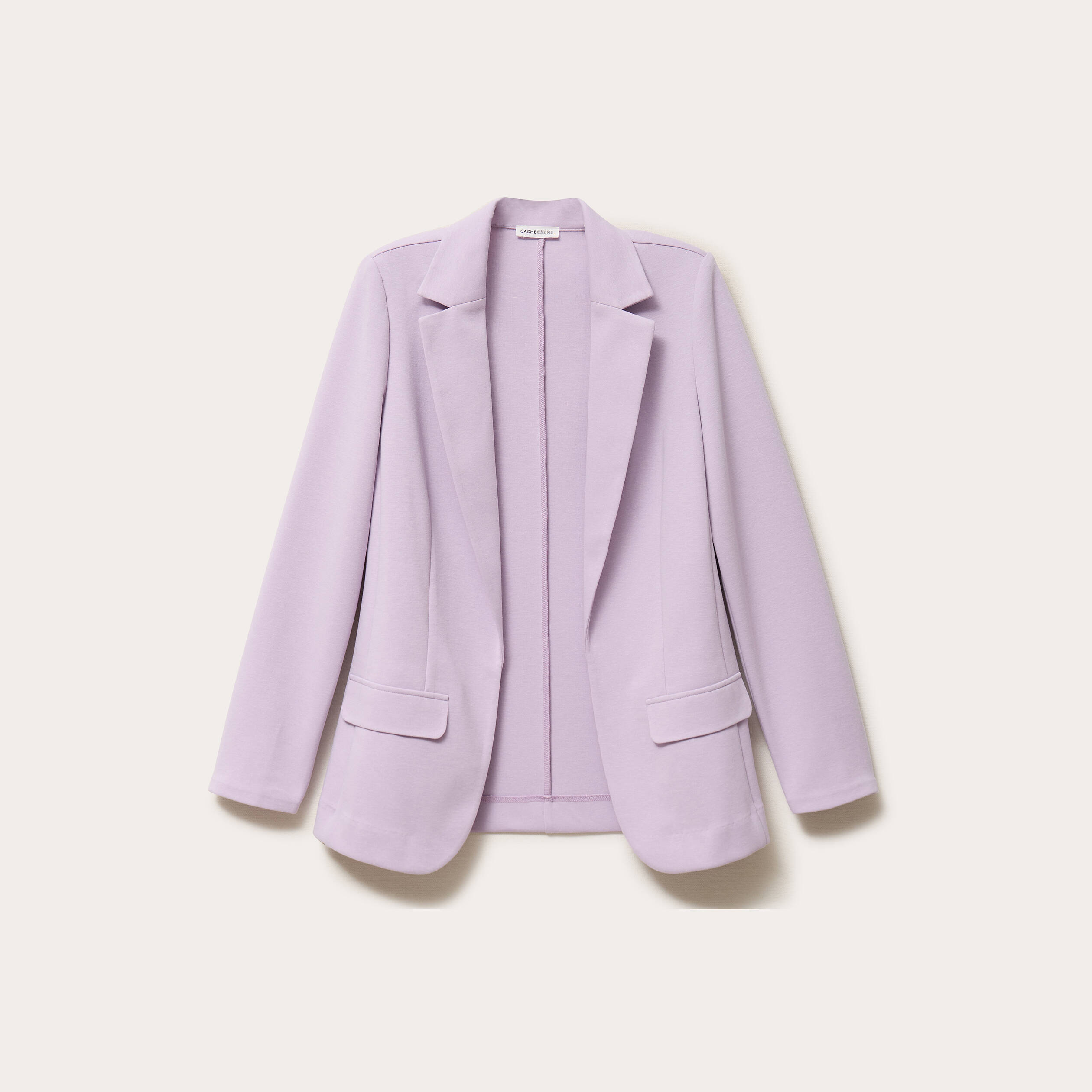 Veste blazer cintr&eacute;e parme femme