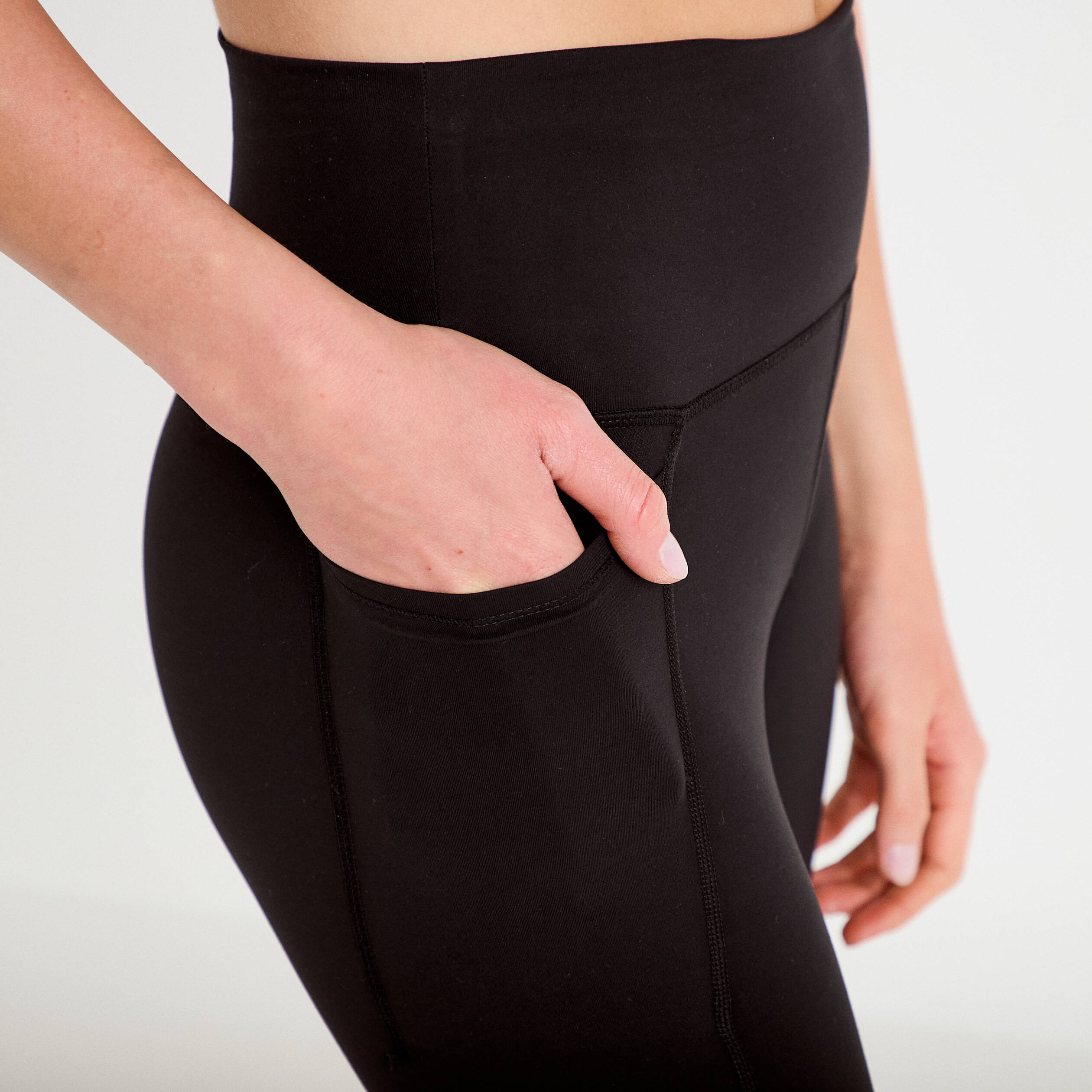 Leggings taille haute noir femme