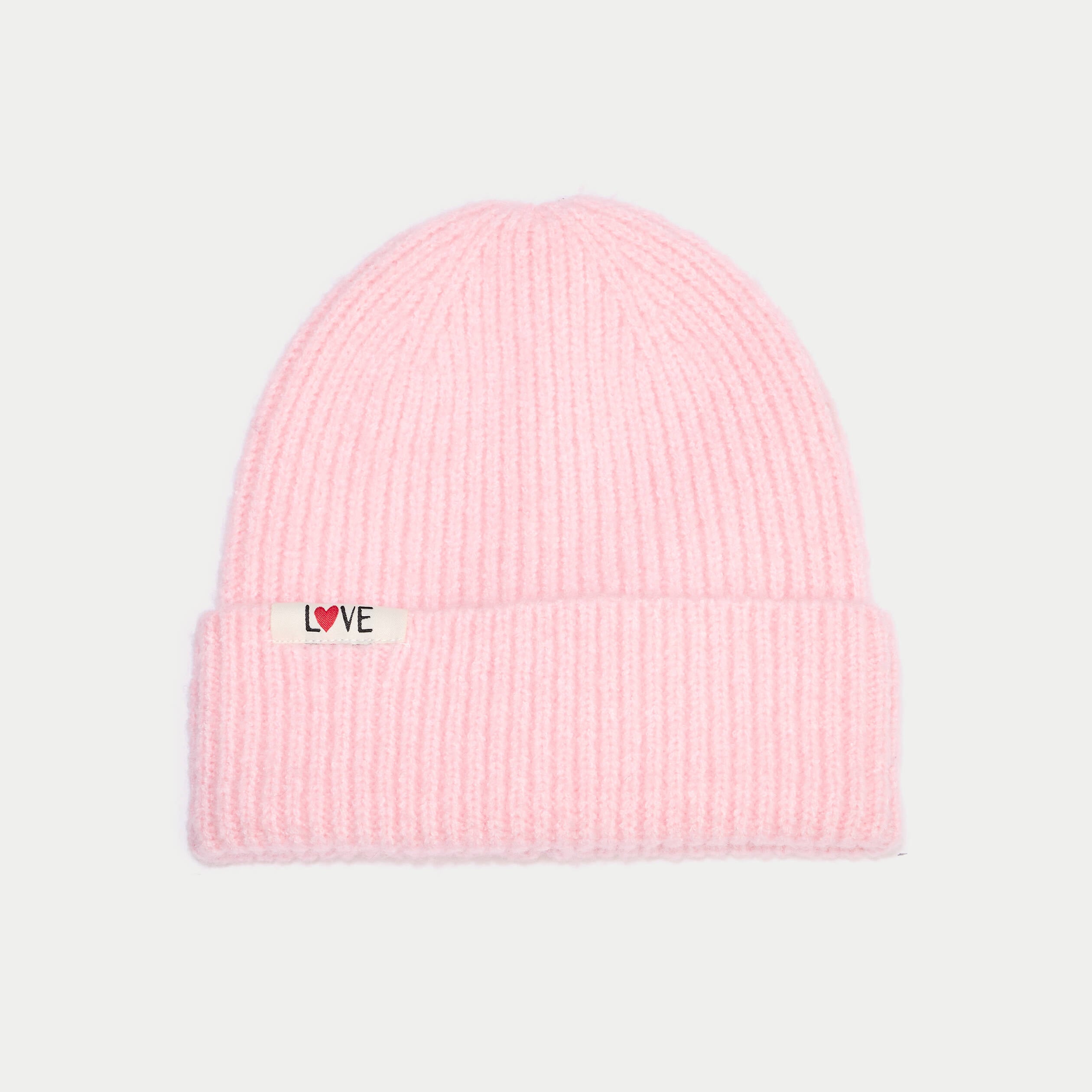 Bonnet rose clair femme