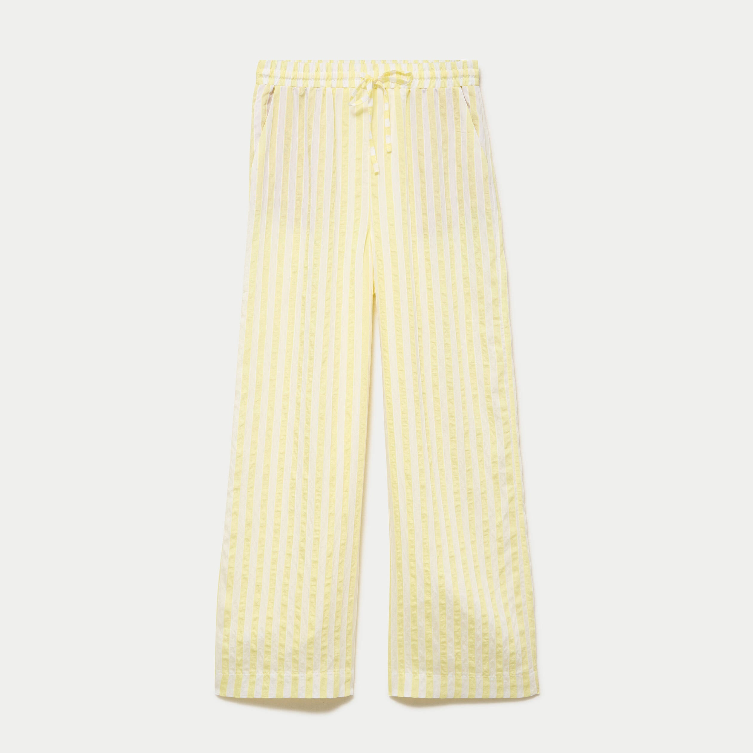 Pantalon bootcut taille standard jaune femme