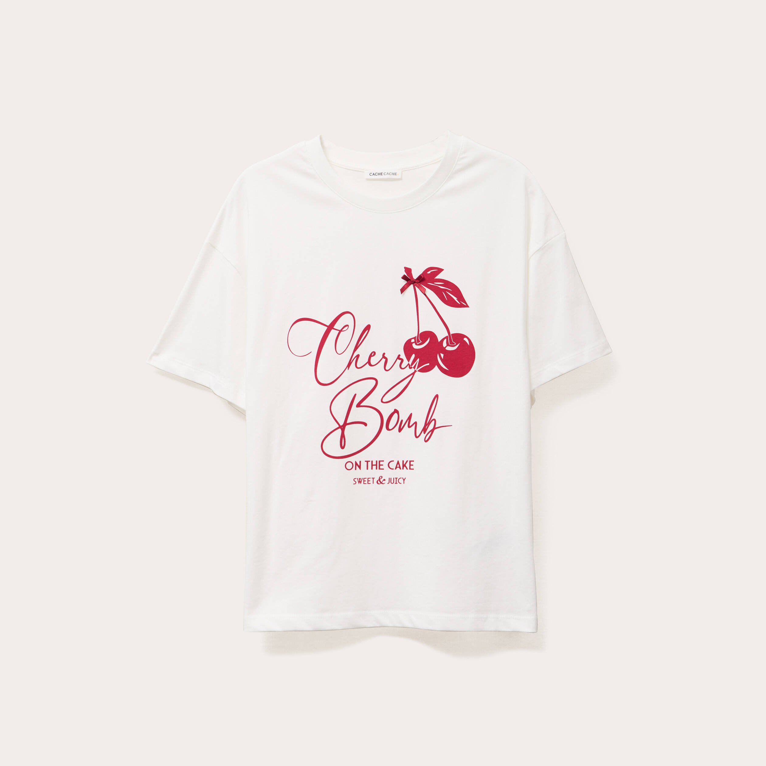 t shirt manches courtes ecru femme T-shirt manches courtes ecru femme