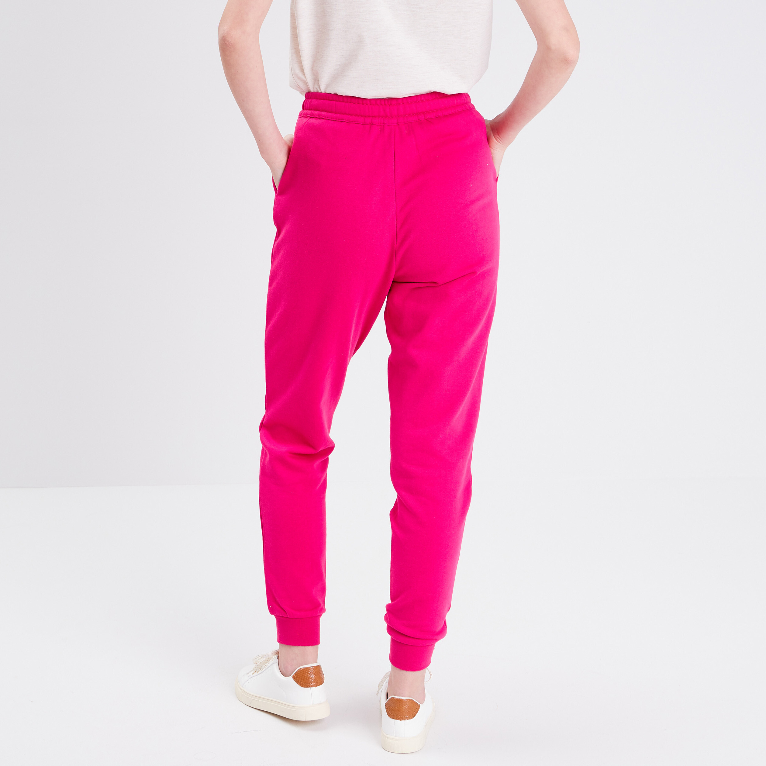 Pantalon Jogging Femme Rose