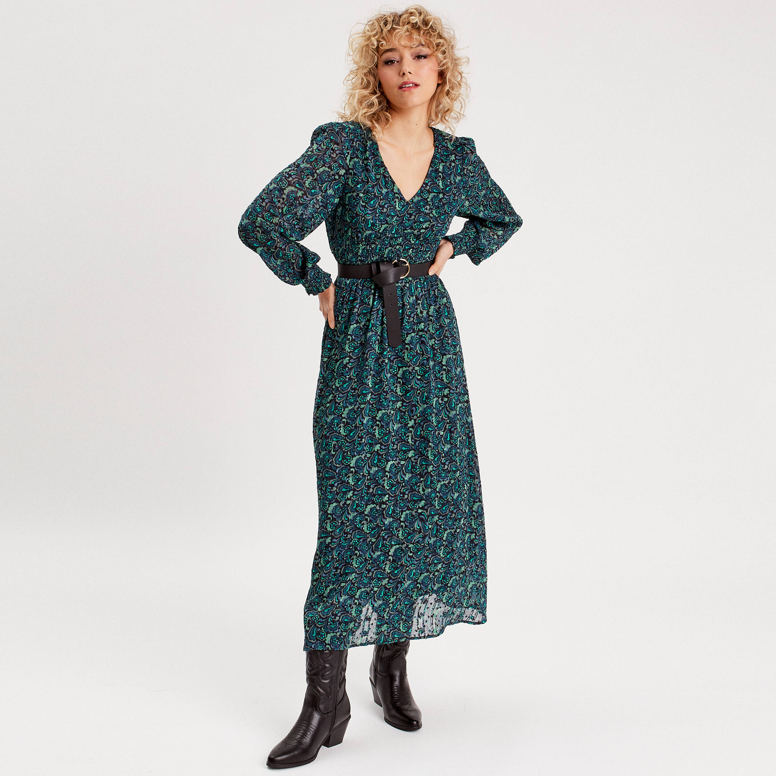 Robe smockée femme sales