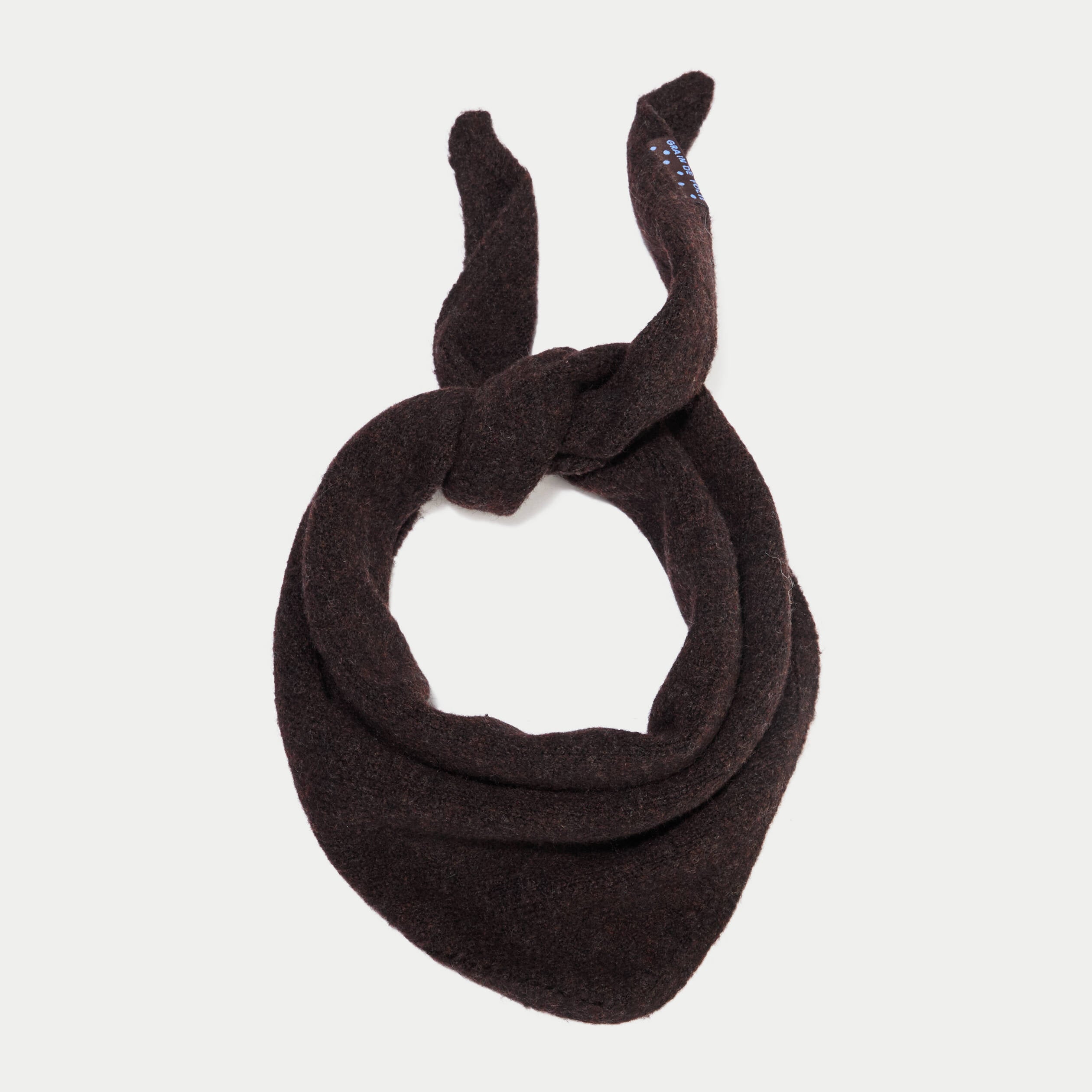 Foulard fluide marron fonc&eacute; femme
