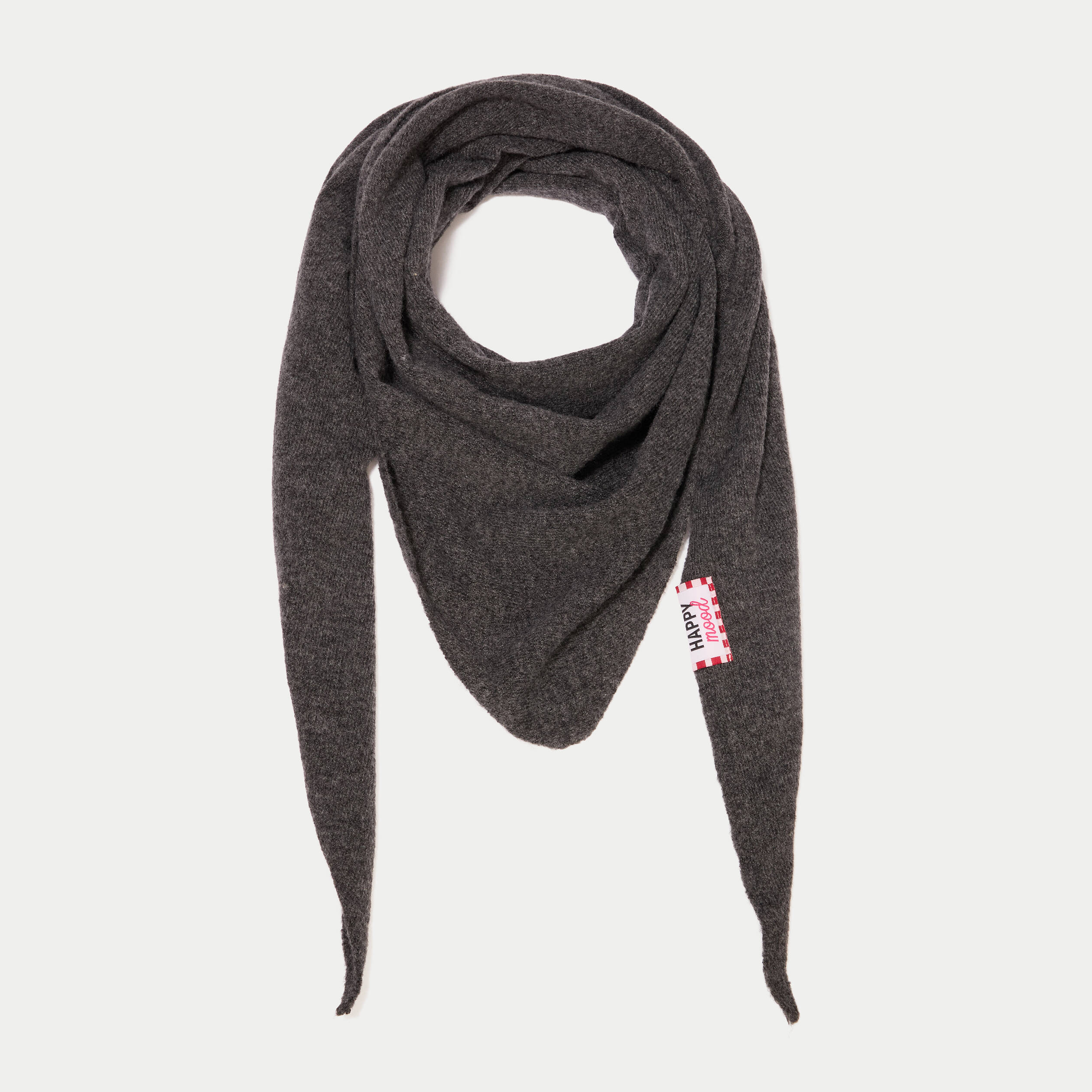 Foulard gris fonc&eacute; femme